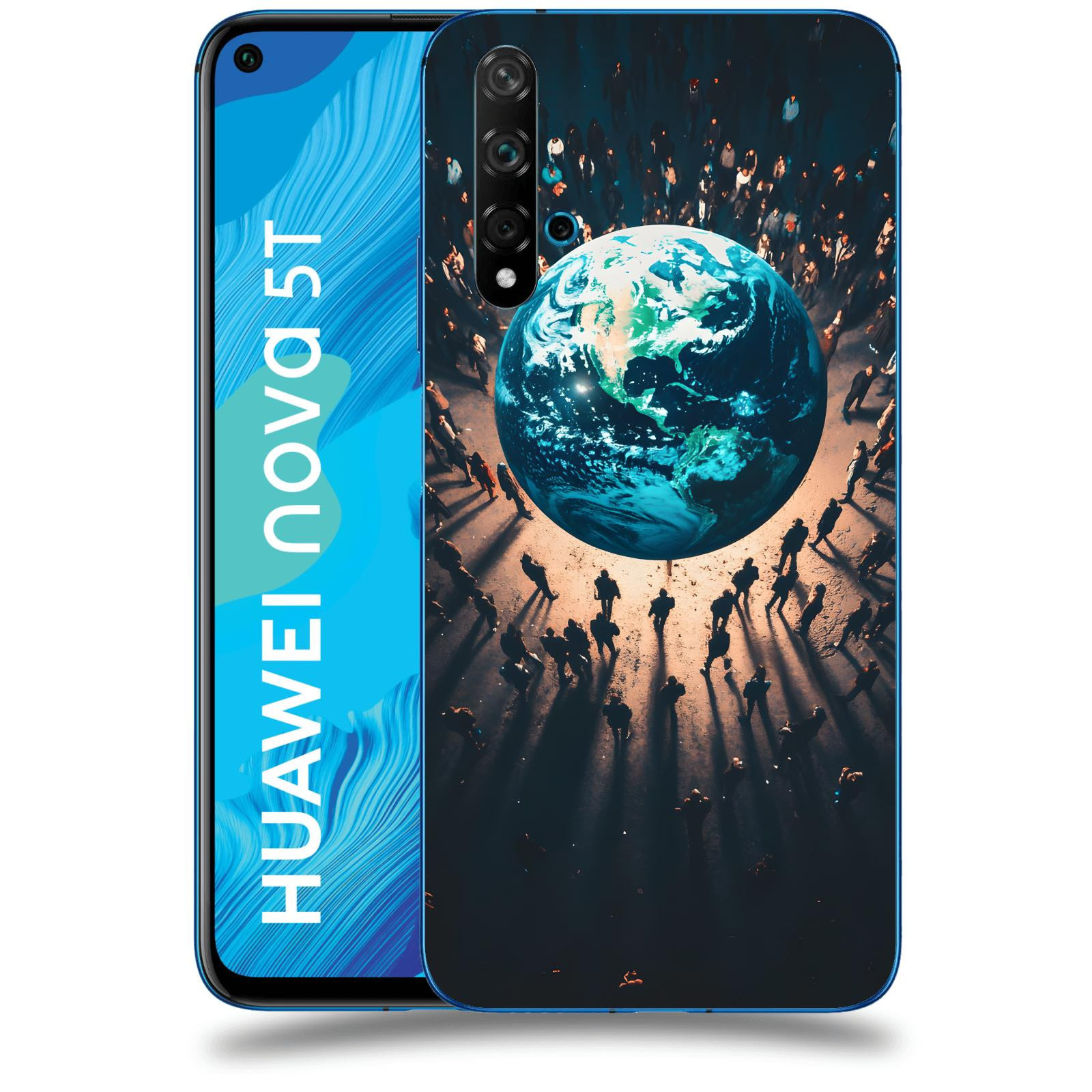 ACOVER Kryt na mobil Huawei Nova 5T - People around the Earth