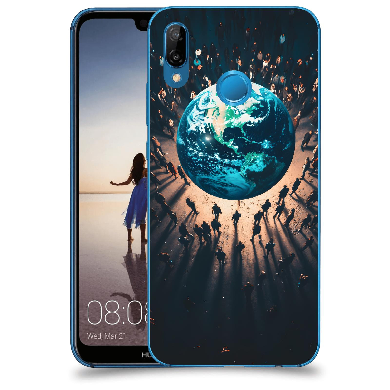 ACOVER Kryt na mobil Huawei P20 Lite - People around the Earth