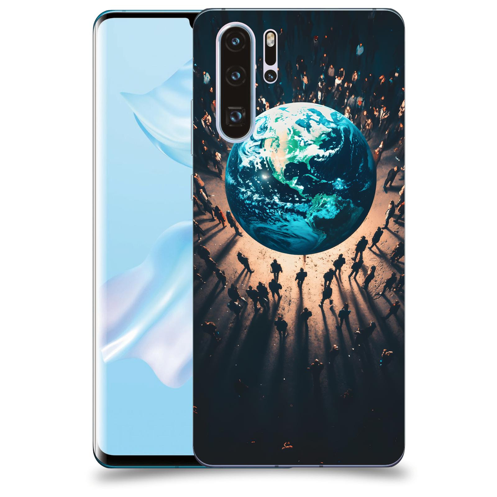 ACOVER Kryt na mobil Huawei P30 - People around the Earth