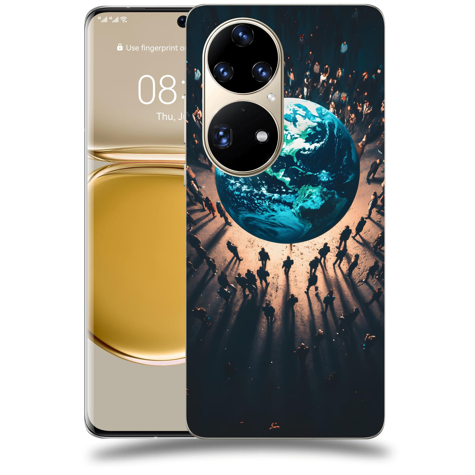ACOVER Kryt na mobil Huawei P50 - People around the Earth