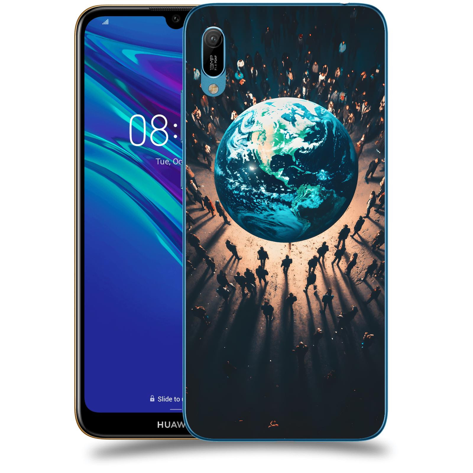 ACOVER Kryt na mobil Huawei Y6 2019 - People around the Earth