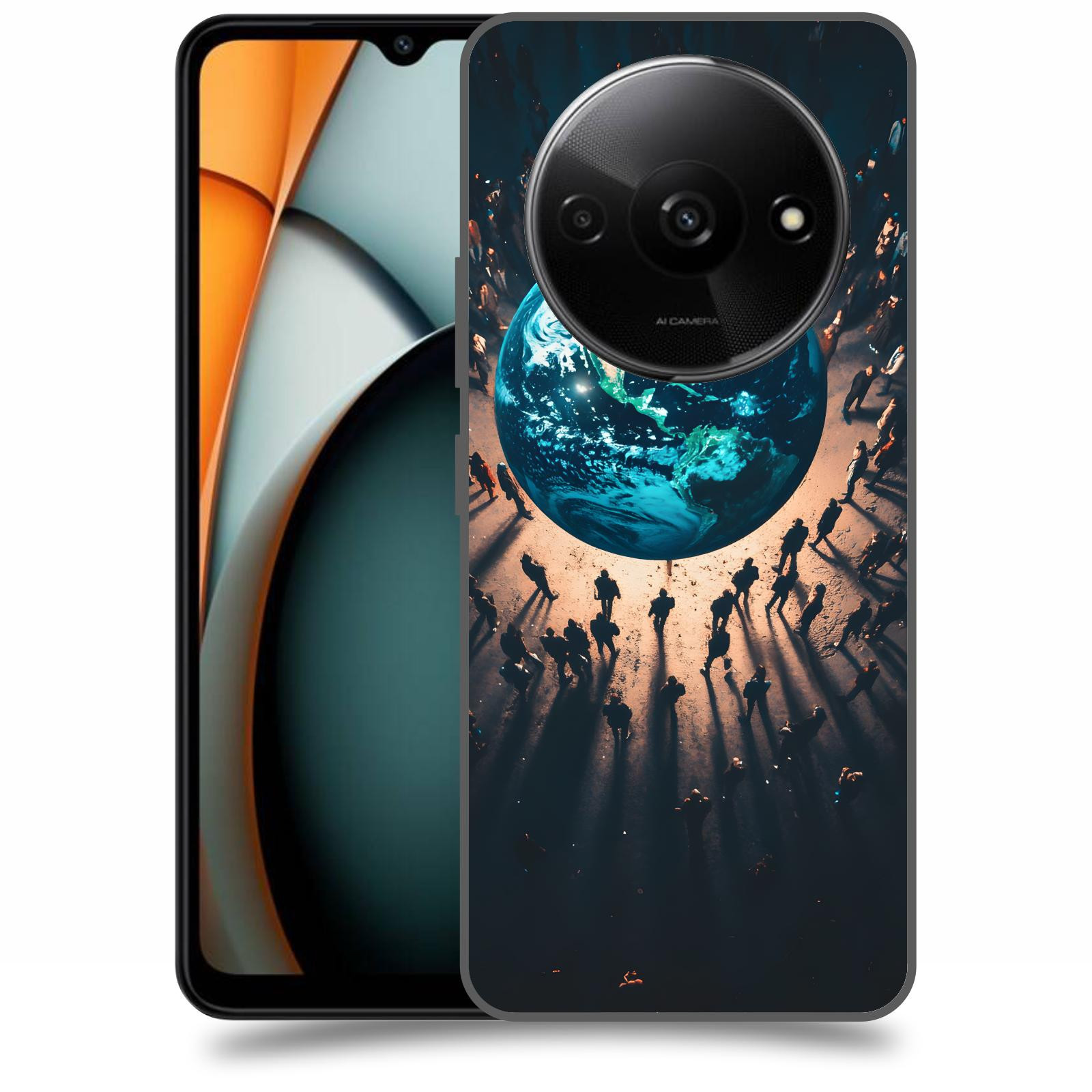 ACOVER Kryt na mobil Xiaomi Redmi A3 - People around the Earth
