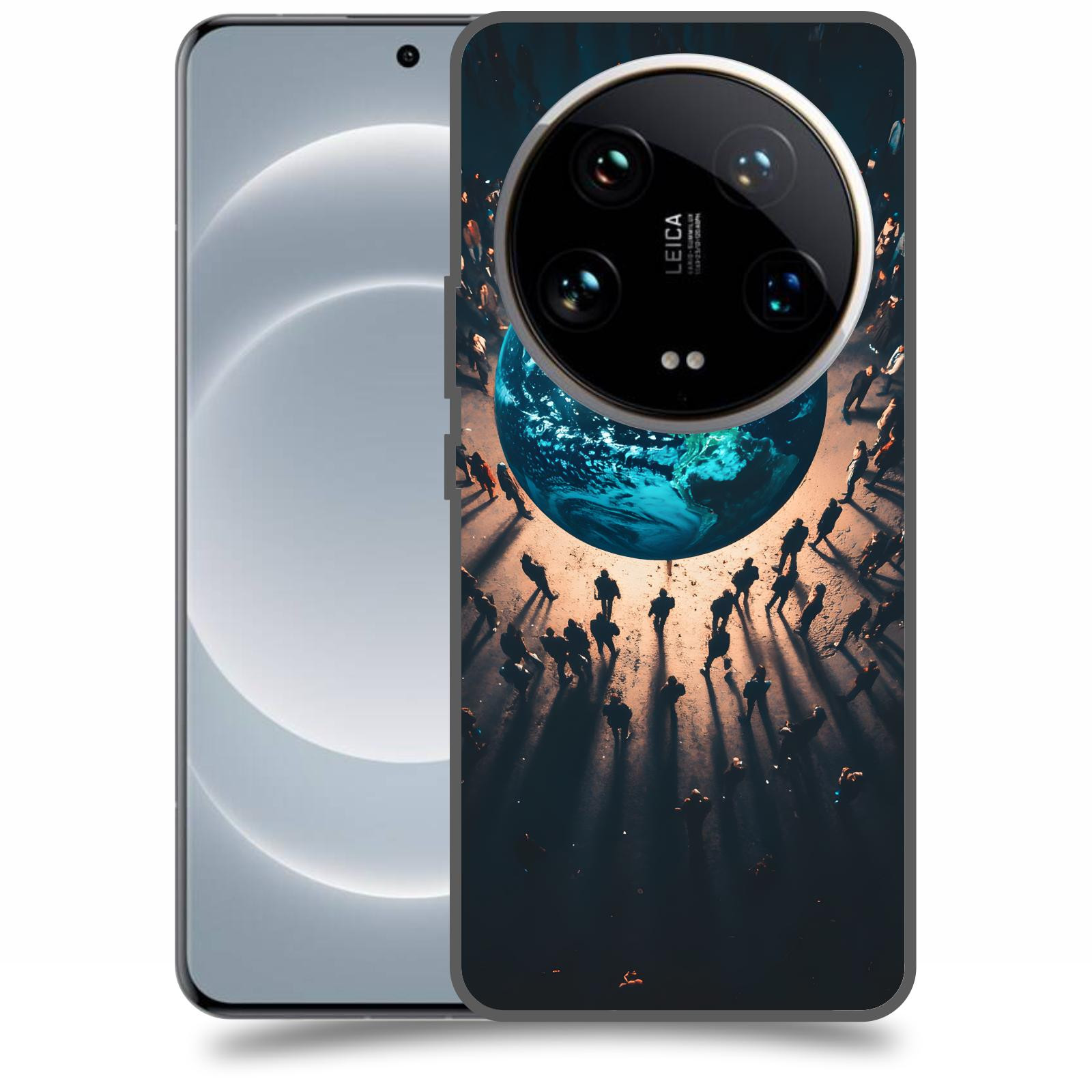 ACOVER Kryt na mobil Xiaomi 14 Ultra - People around the Earth