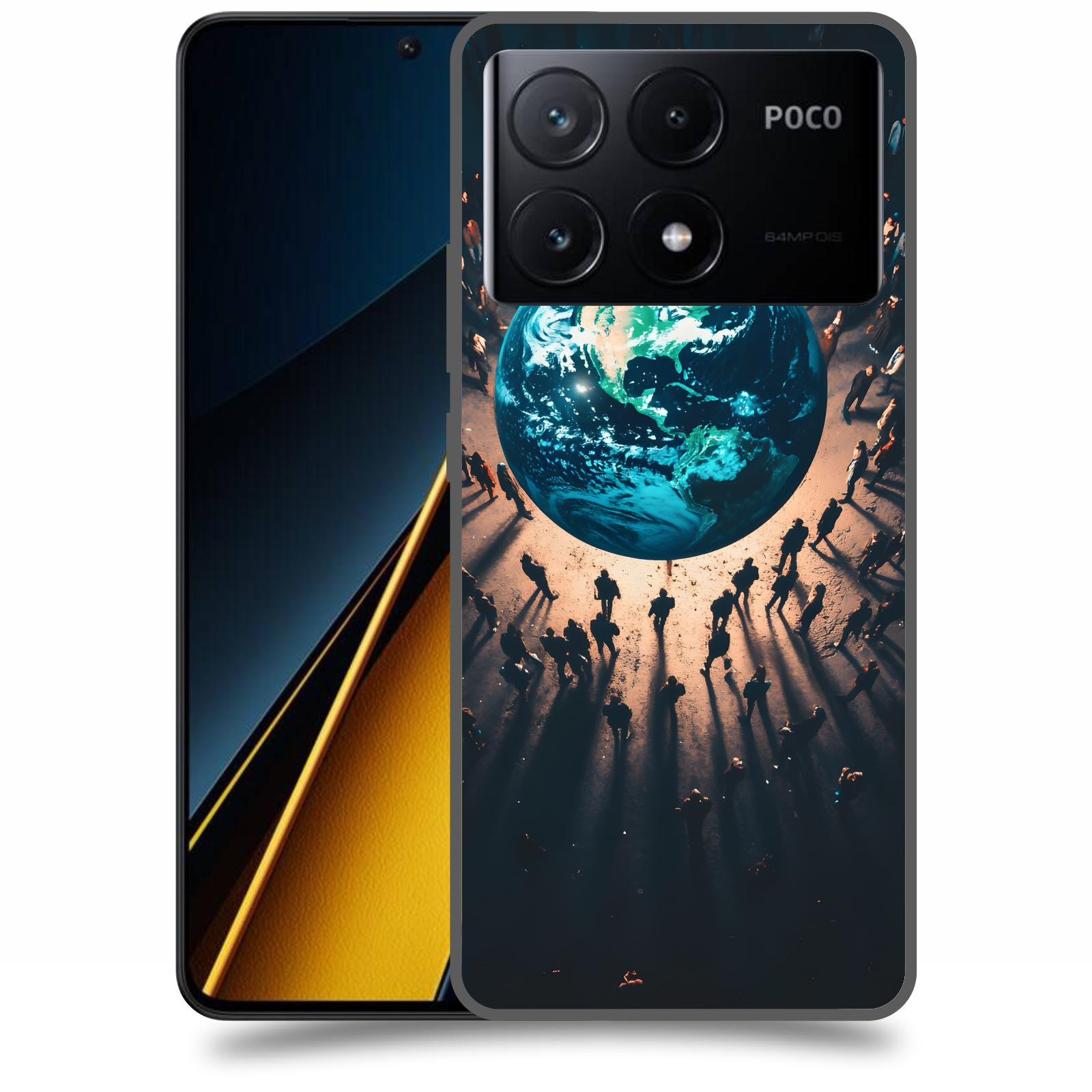 ACOVER Kryt na mobil Poco X6 Pro 5G - People around the Earth