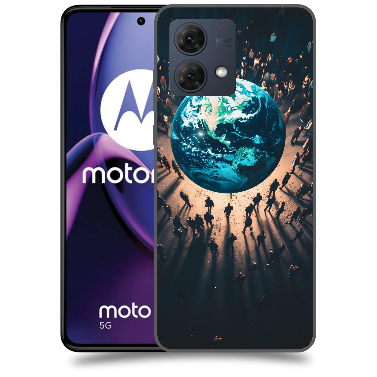 ACOVER Kryt na mobil Motorola Moto G84 5G - People around the Earth