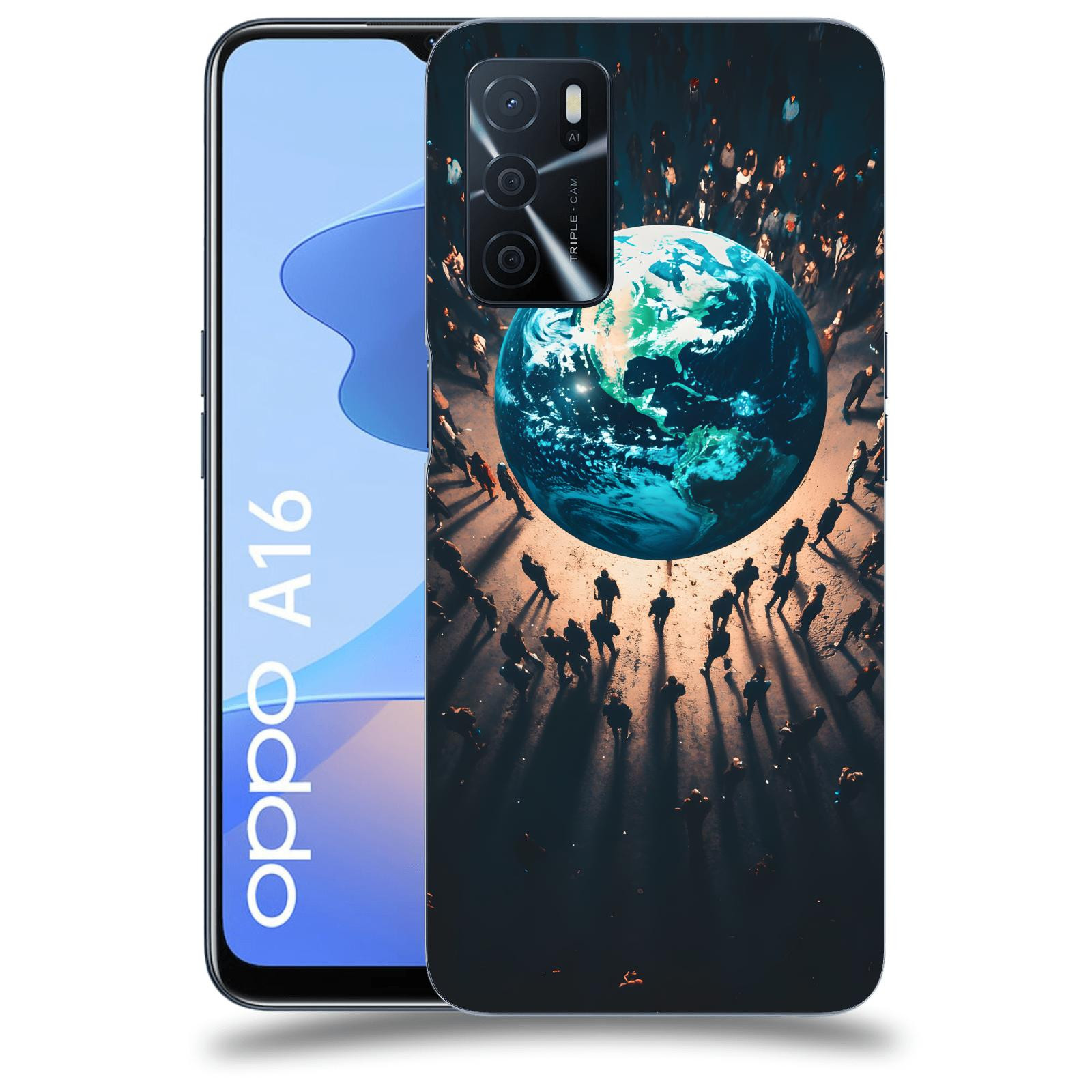 ACOVER Kryt na mobil OPPO A16 - People around the Earth