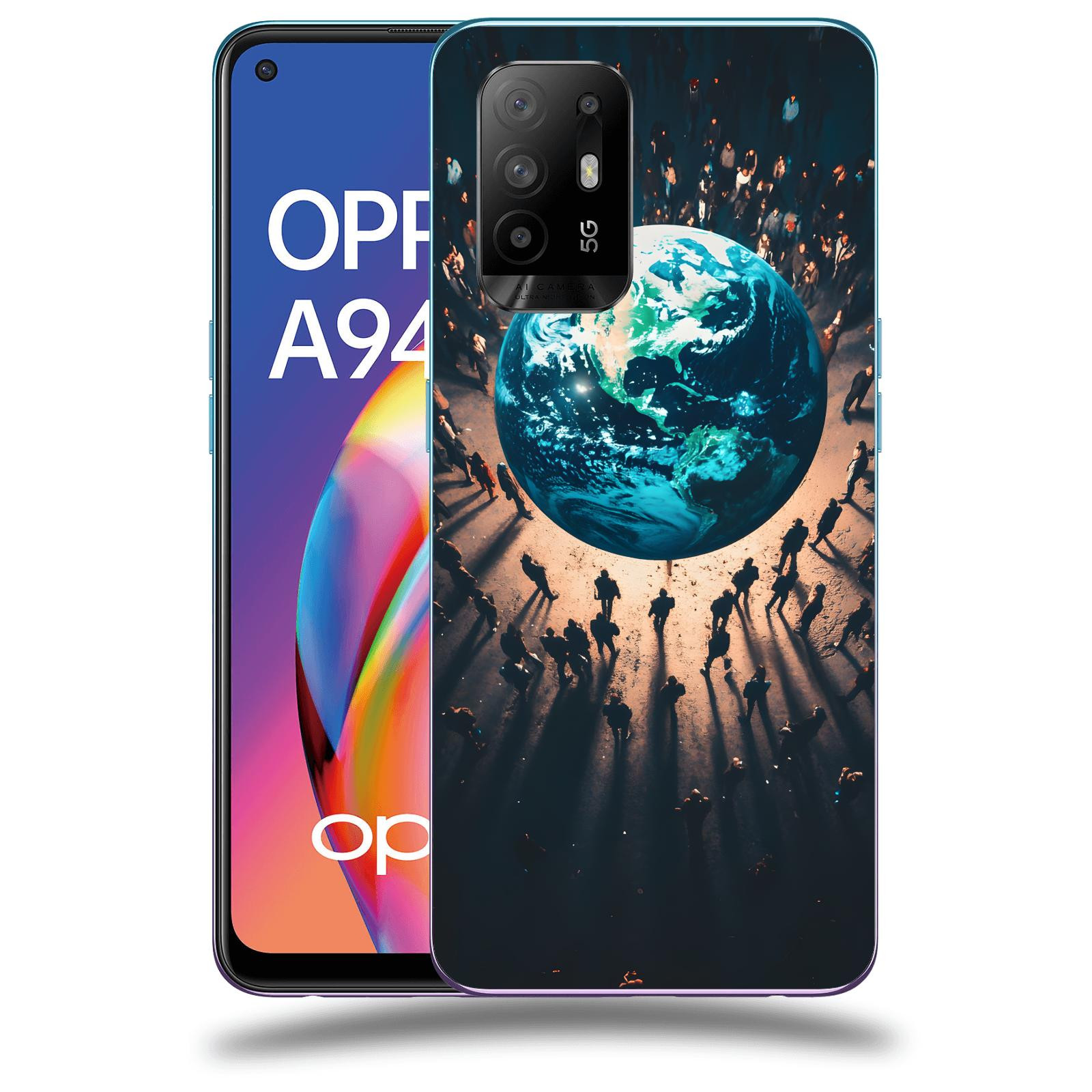 ACOVER Kryt na mobil OPPO A94 5G - People around the Earth
