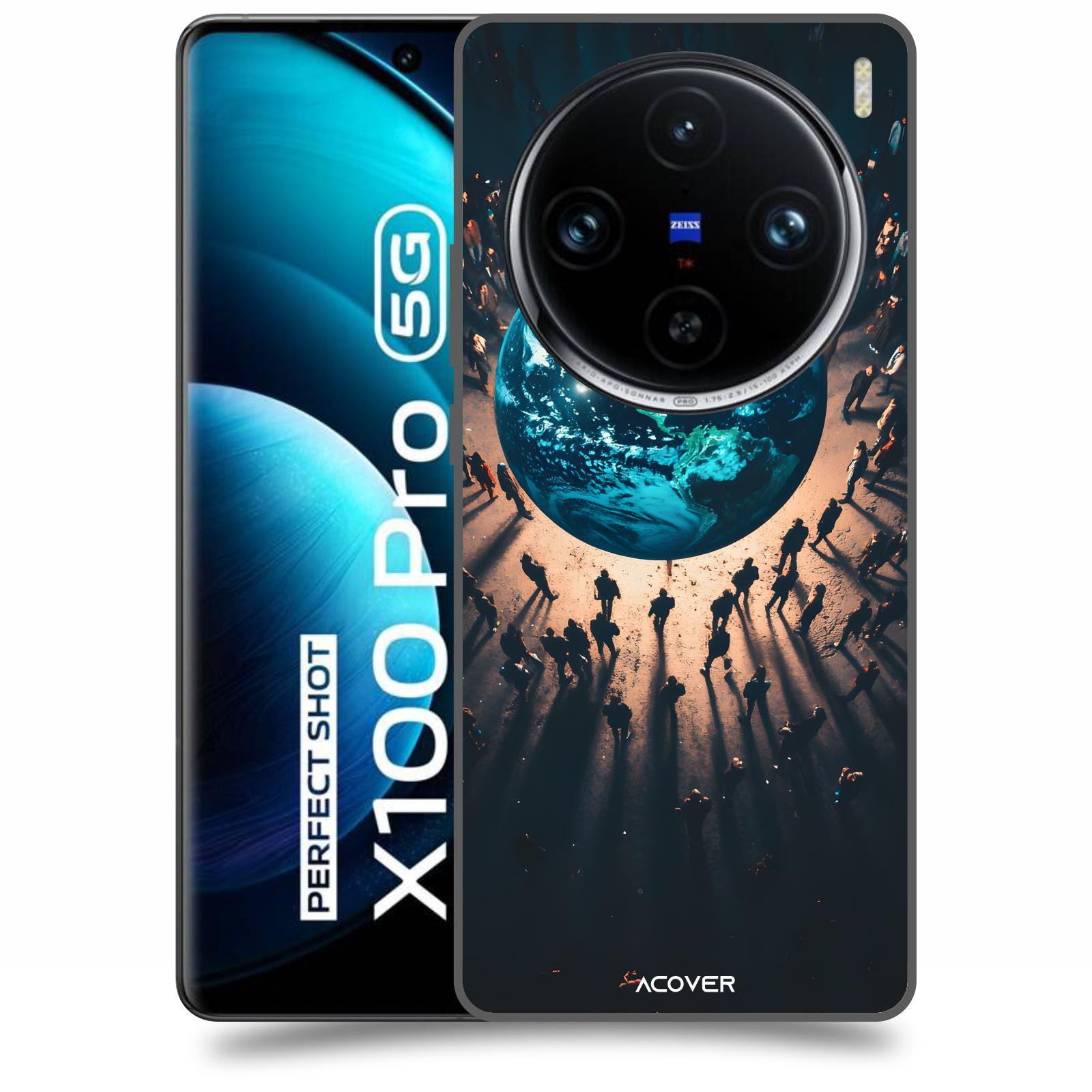 ACOVER Kryt na mobil Vivo X100 Pro - People around the Earth
