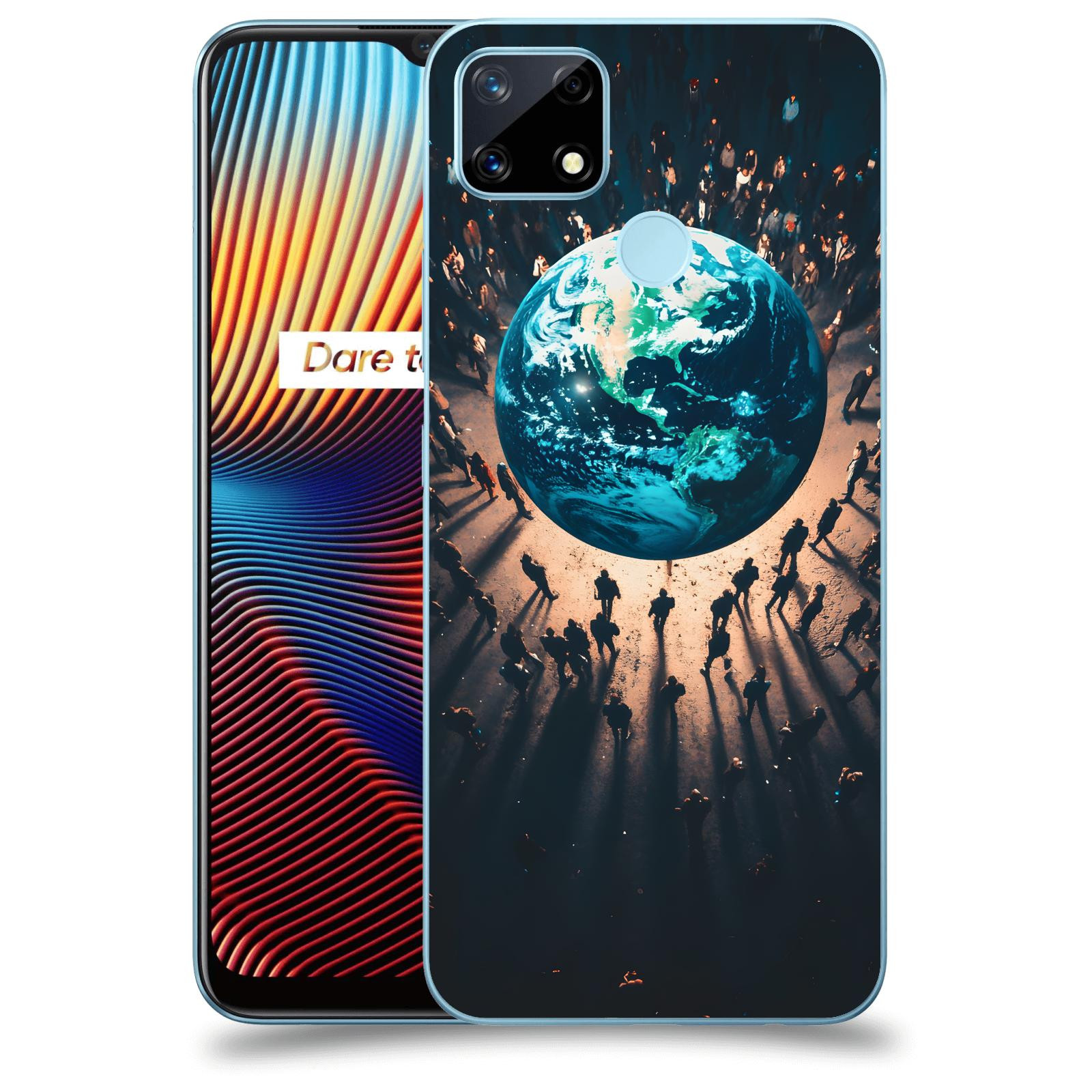 ACOVER Kryt na mobil Realme 7i - People around the Earth