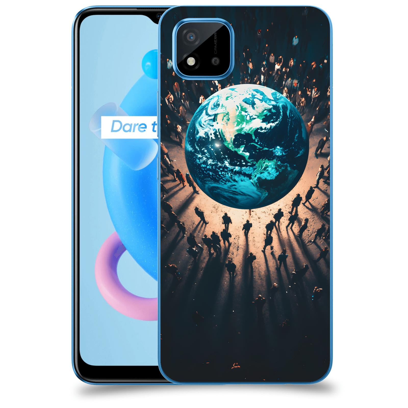 ACOVER Kryt na mobil Realme C11 (2021) - People around the Earth