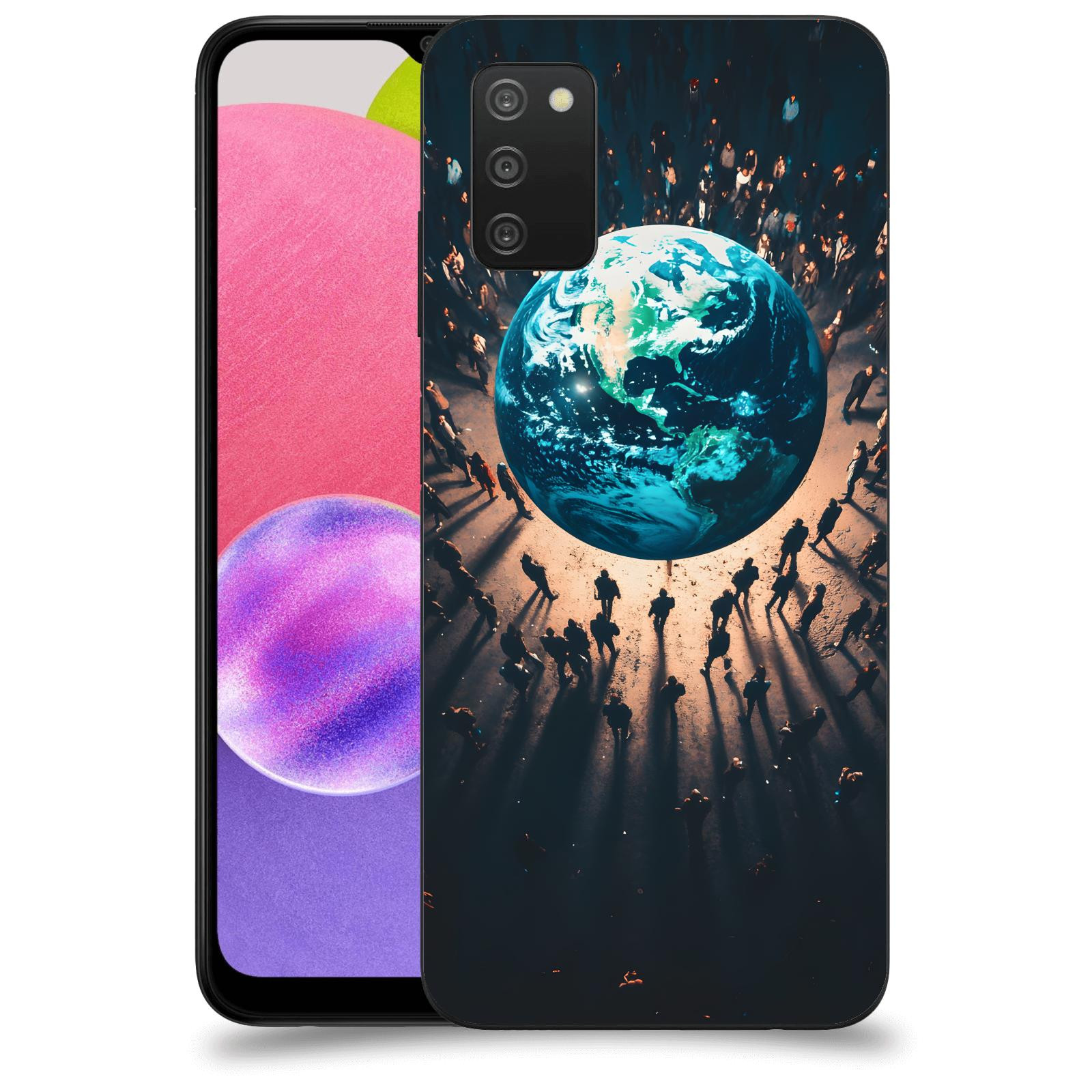 ACOVER Kryt na mobil Samsung Galaxy A03s A037G - People around the Earth