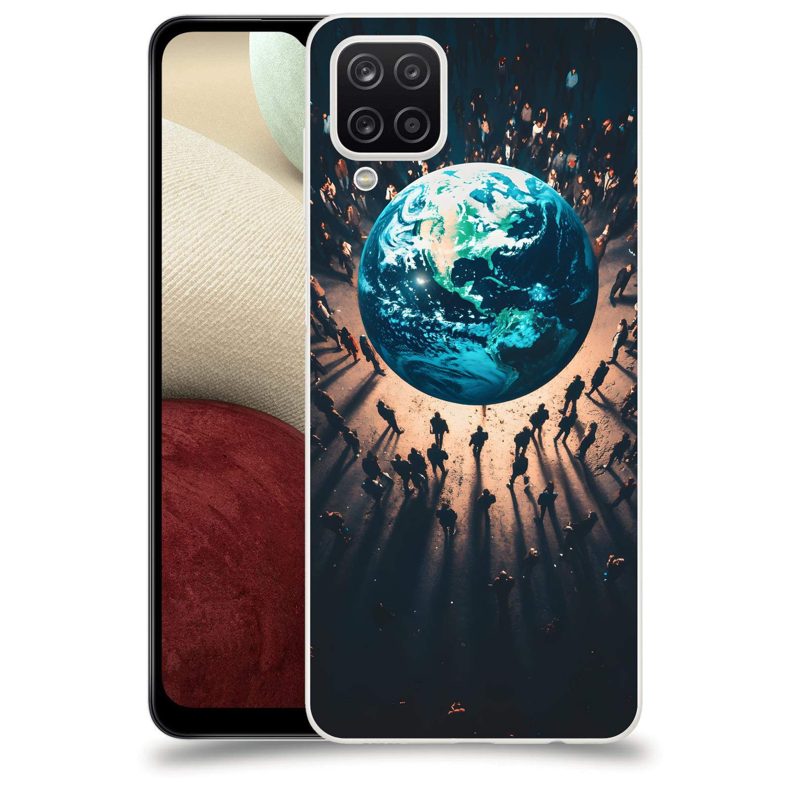 ACOVER Kryt na mobil Samsung Galaxy A12 A125F - People around the Earth