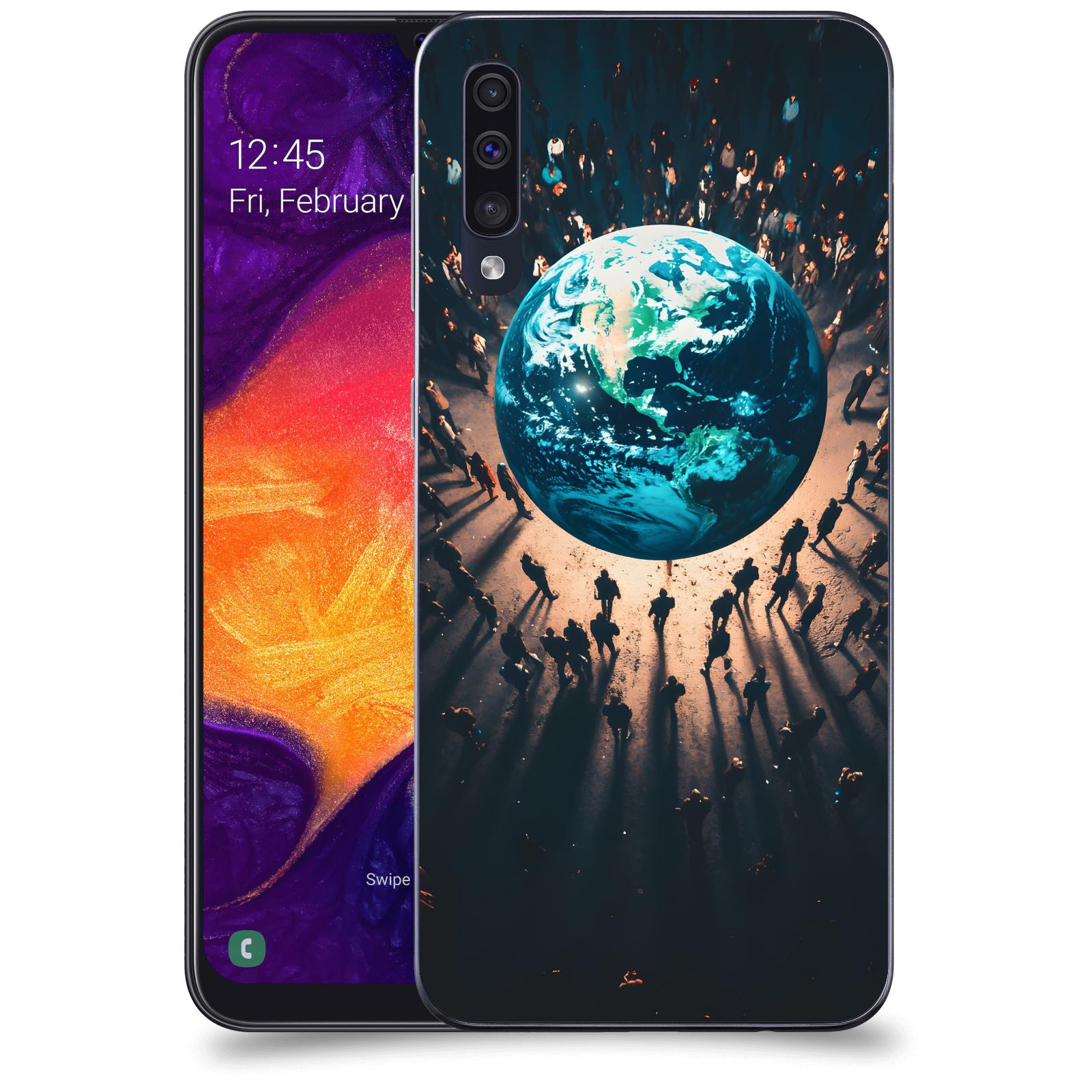 ACOVER Kryt na mobil Samsung Galaxy A50 A505F - People around the Earth
