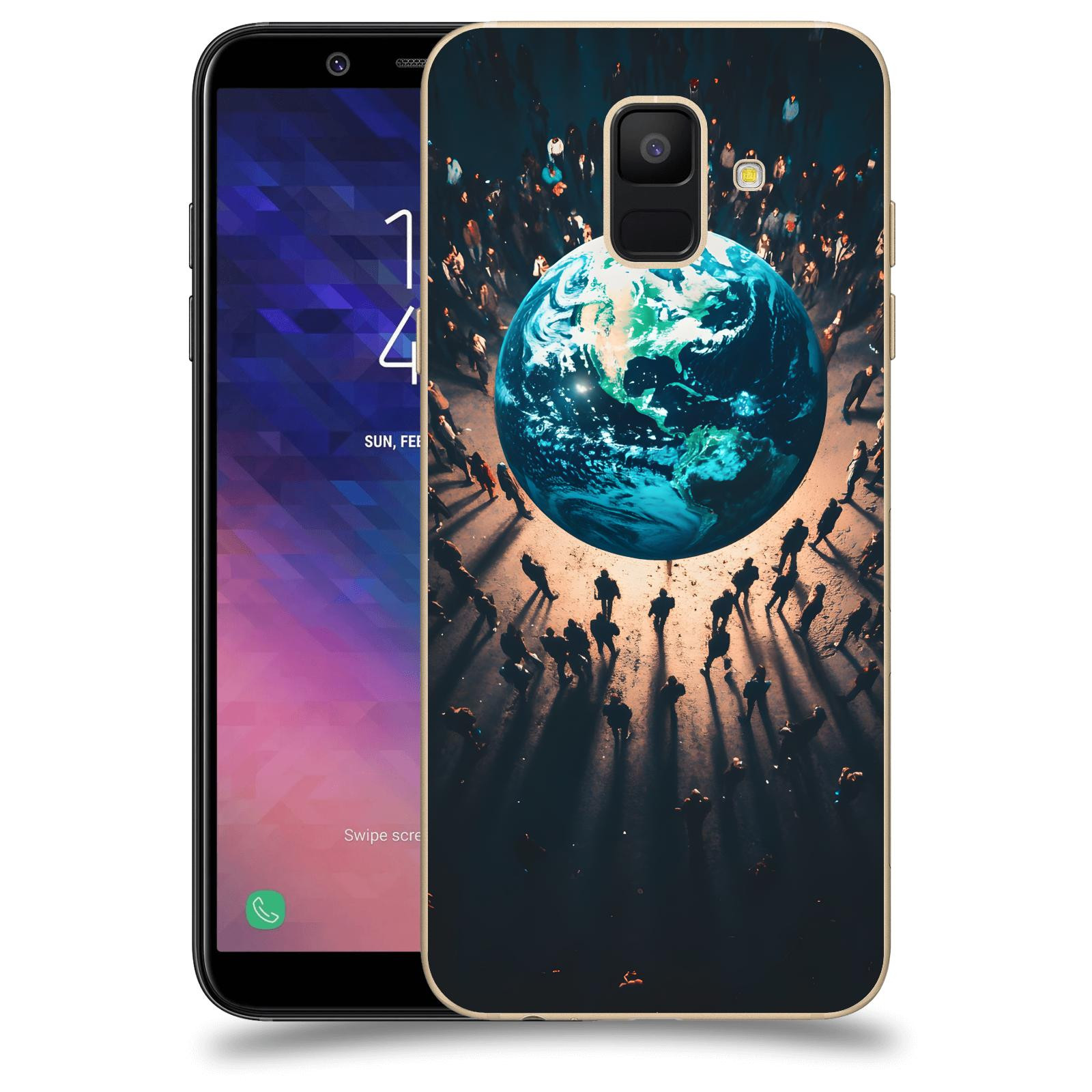 ACOVER Kryt na mobil Samsung Galaxy A6 A600F - People around the Earth