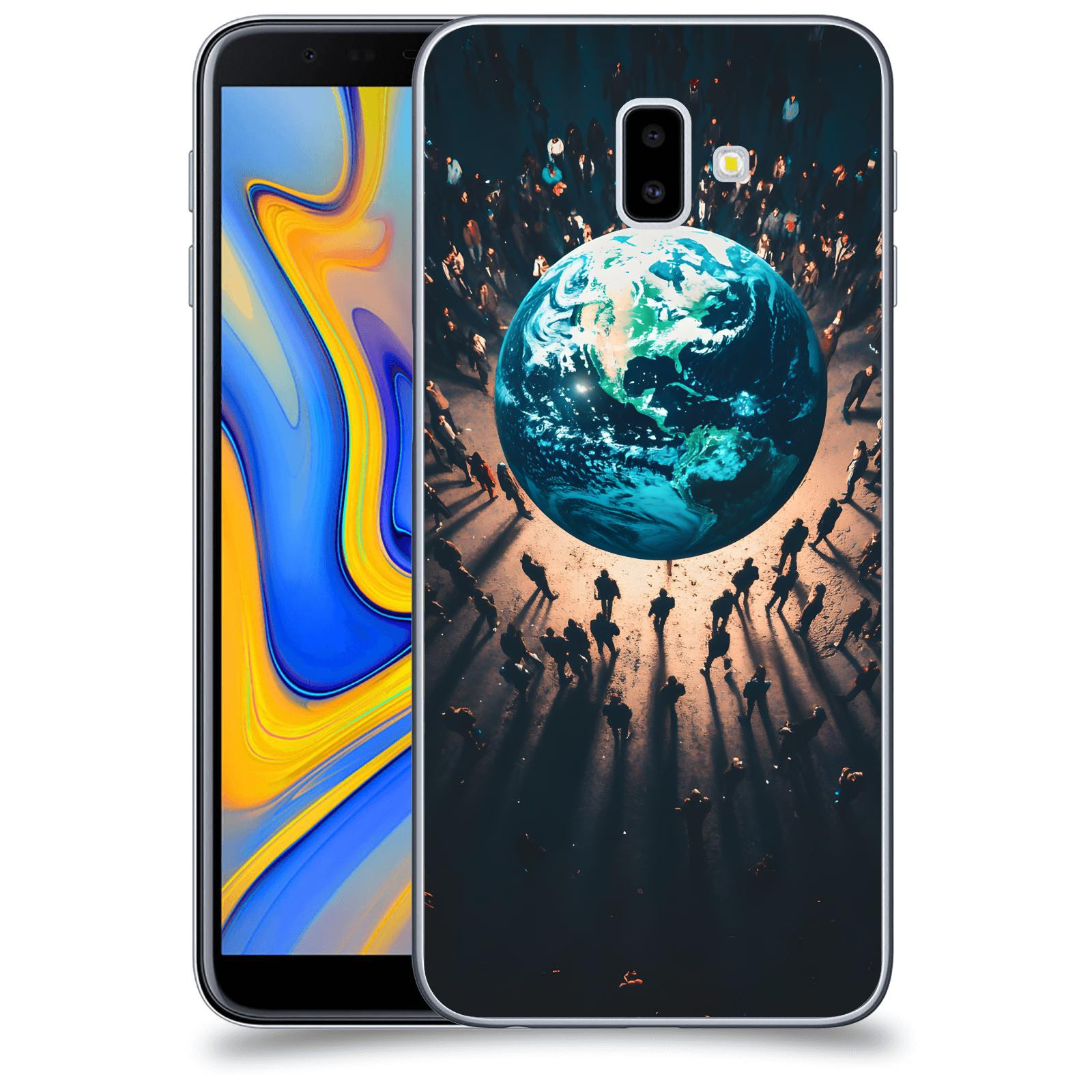ACOVER Kryt na mobil Samsung Galaxy J6+ J610F - People around the Earth