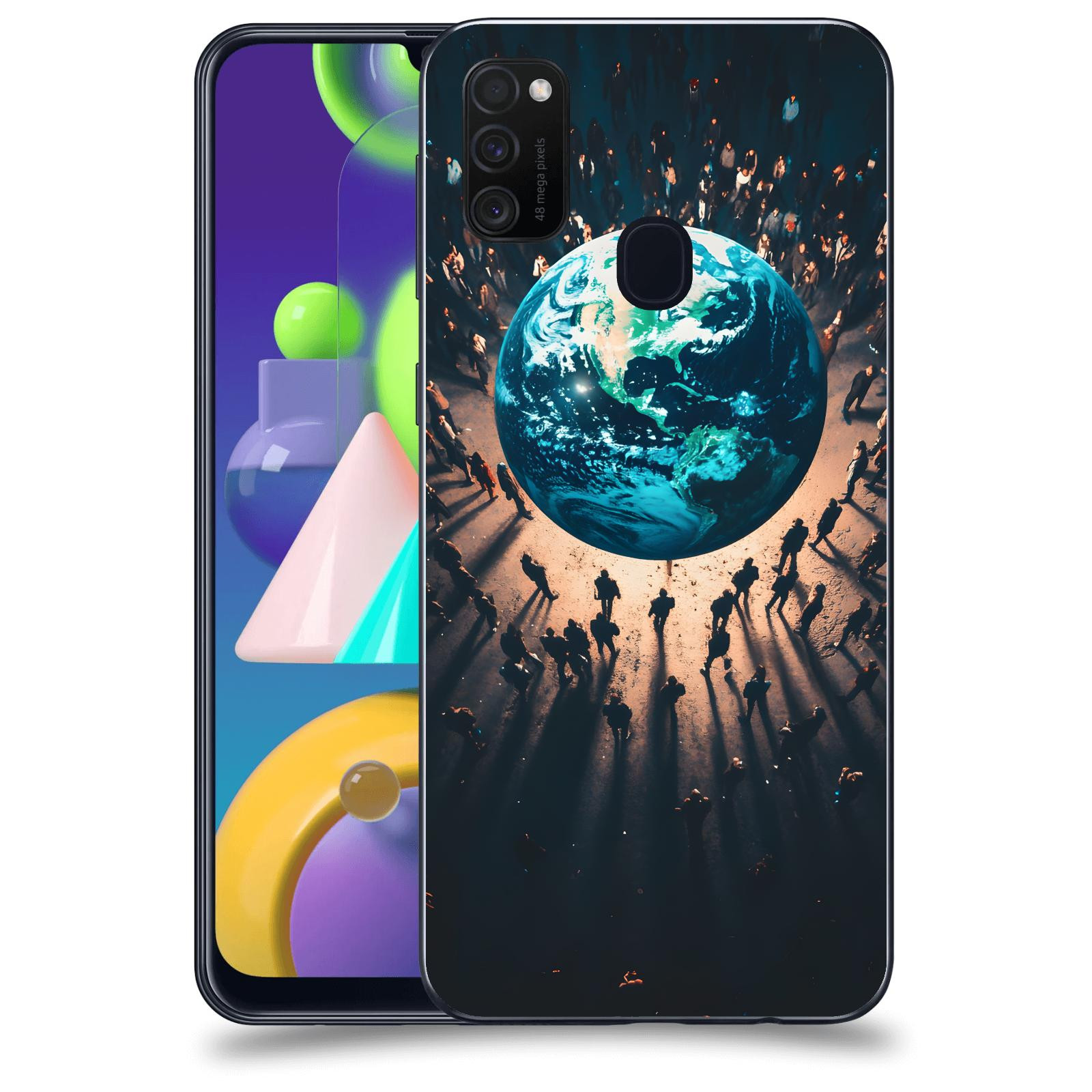 ACOVER Kryt na mobil Samsung Galaxy M21 M215F - People around the Earth