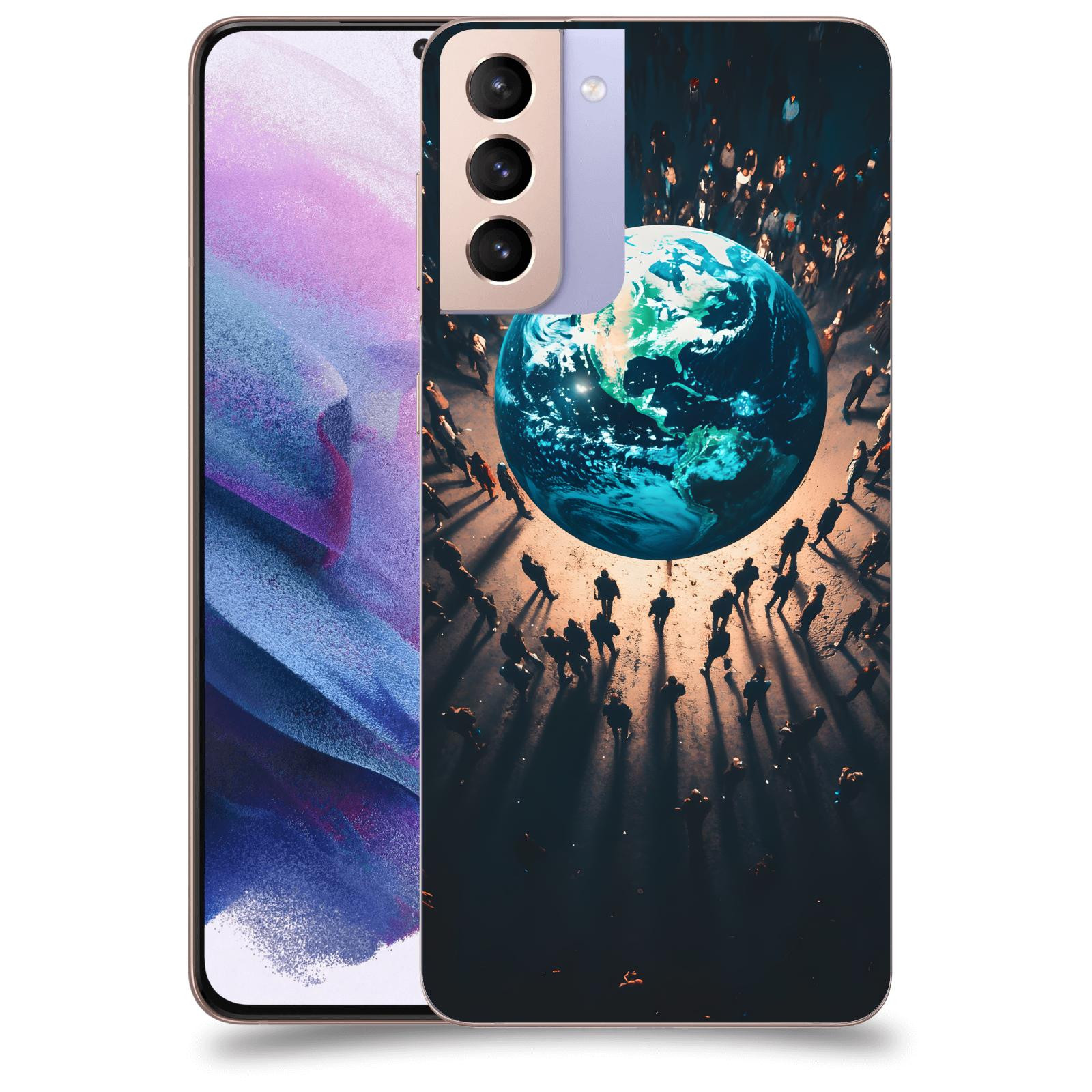 ACOVER Kryt na mobil Samsung Galaxy S21+ G996F - People around the Earth