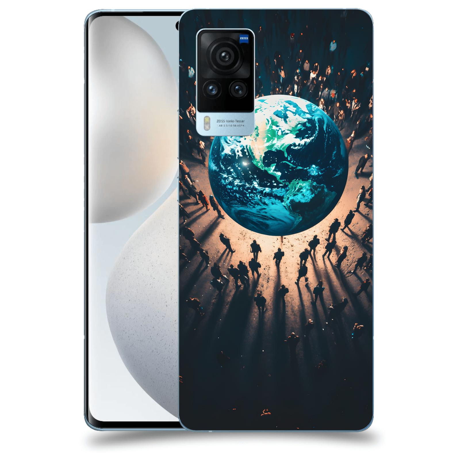 ACOVER Kryt na mobil Vivo X60 Pro 5G - People around the Earth