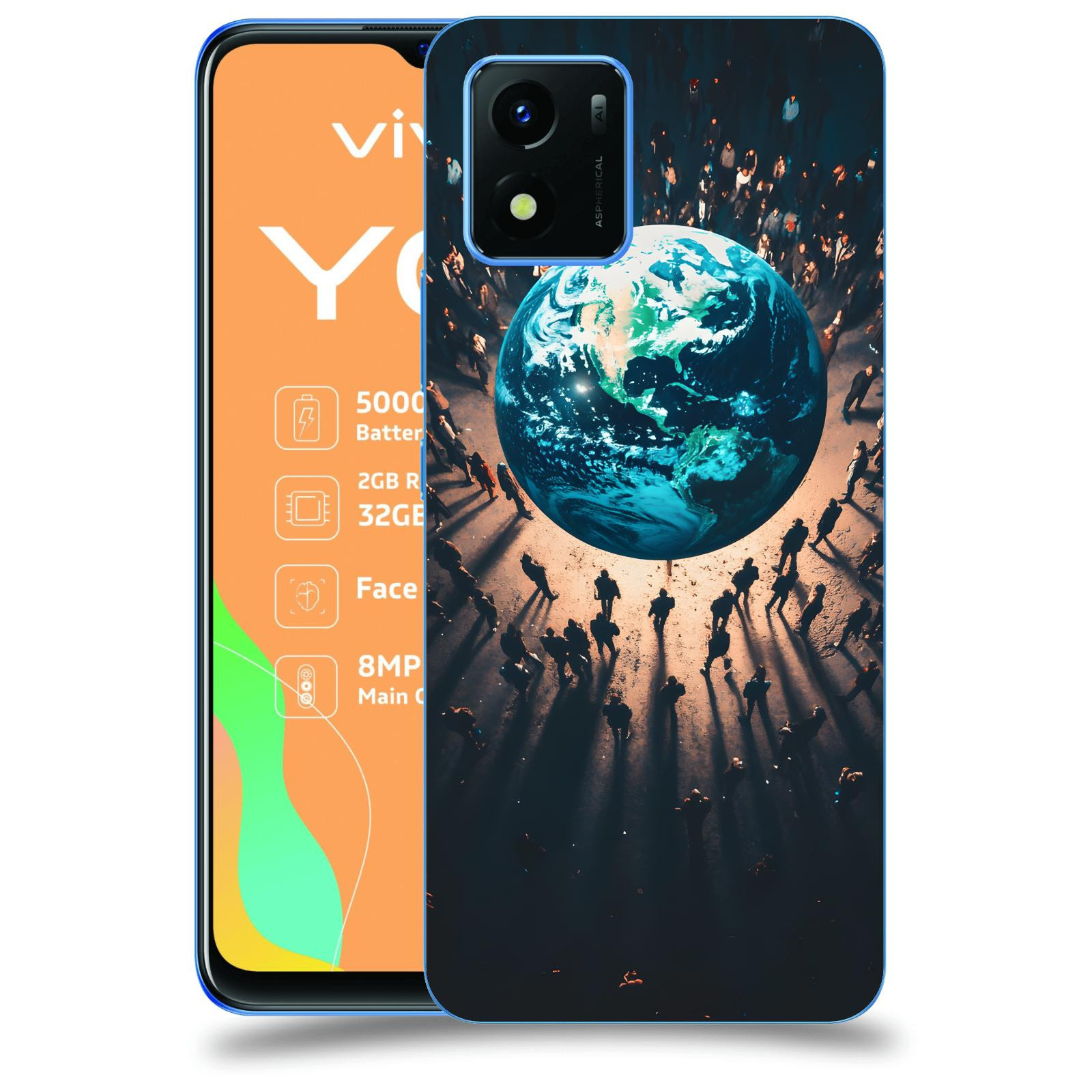 ACOVER Kryt na mobil Vivo Y01 - People around the Earth