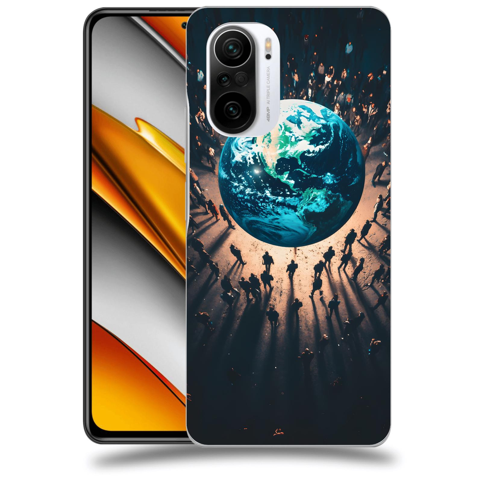 ACOVER Kryt na mobil Xiaomi Poco F3 - People around the Earth