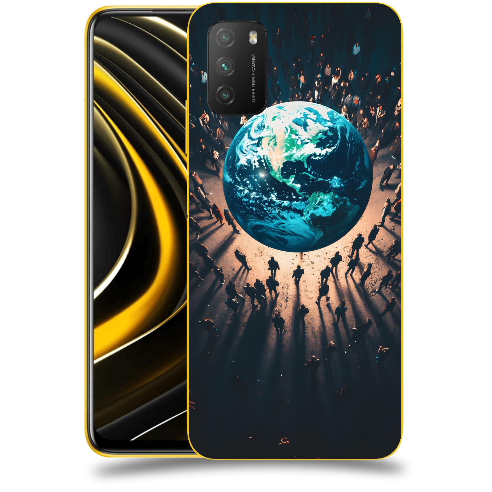 ACOVER Kryt na mobil Xiaomi Poco M3 - People around the Earth