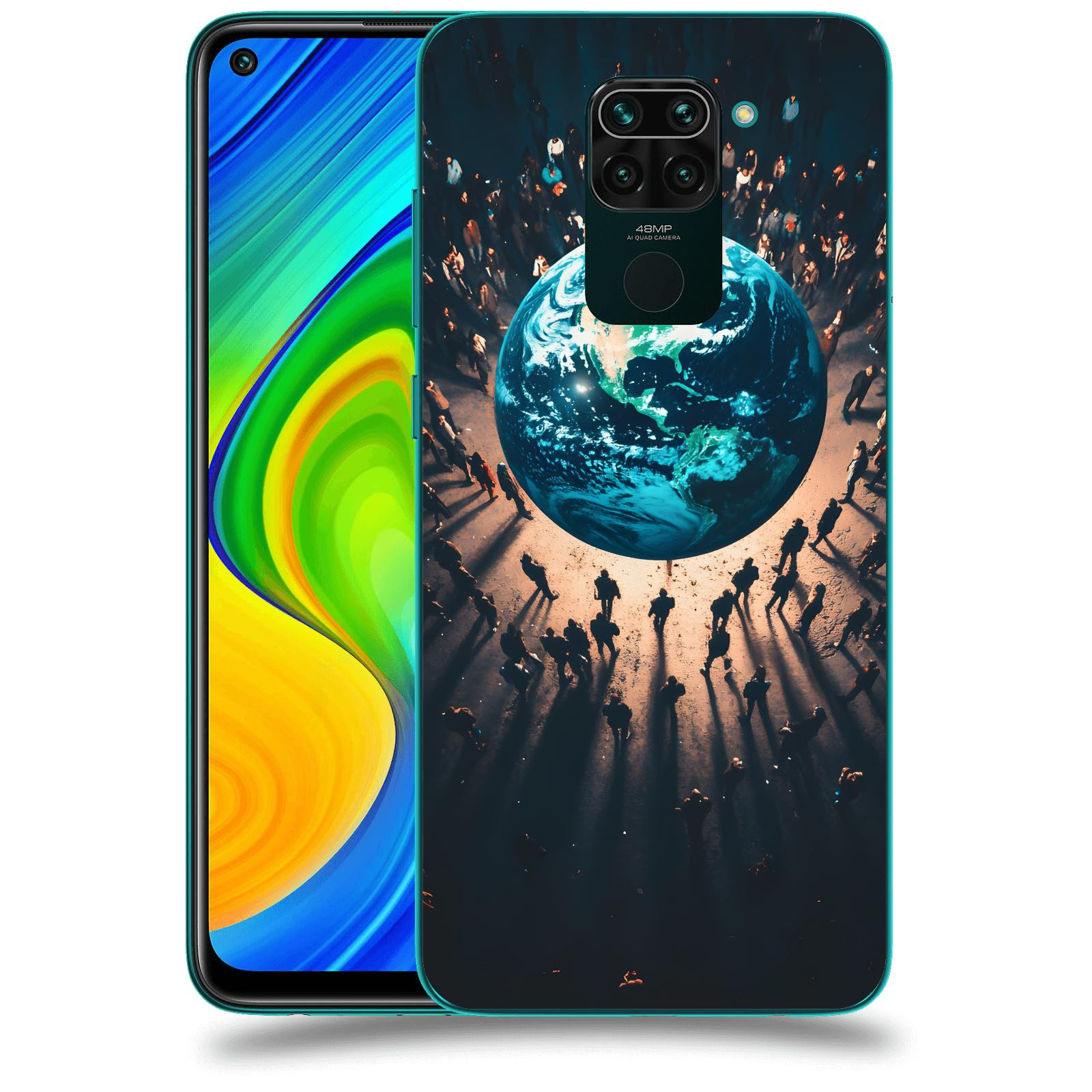 ACOVER Kryt na mobil Xiaomi Redmi Note 9 - People around the Earth