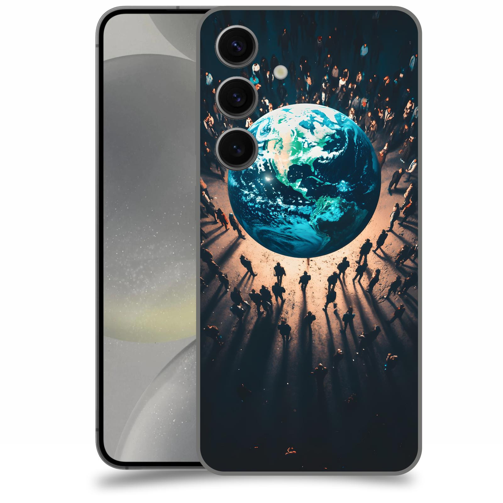 ACOVER Kryt na mobil Samsung Galaxy S24 - People around the Earth