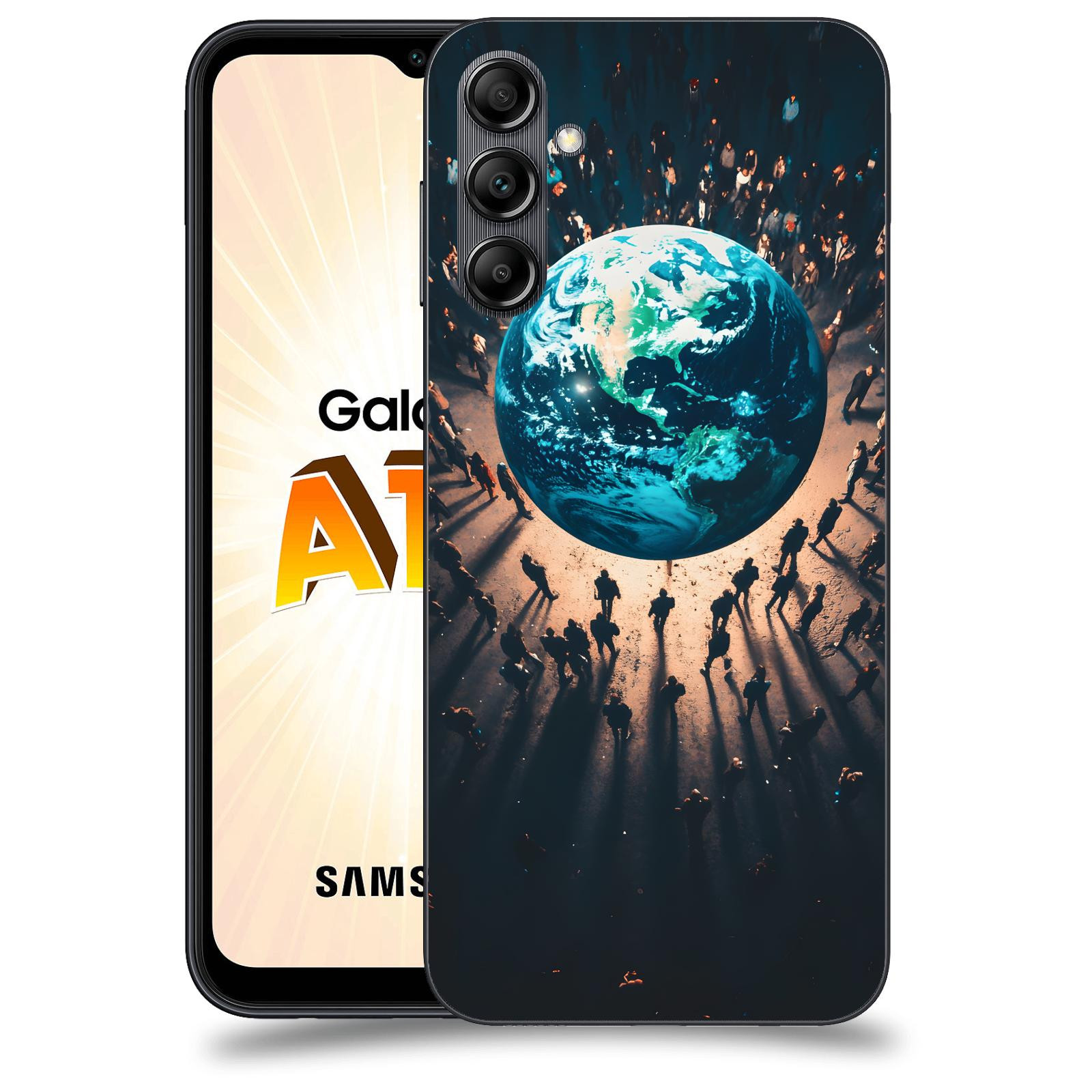 ACOVER Kryt na mobil Samsung Galaxy A14 LTE - People around the Earth