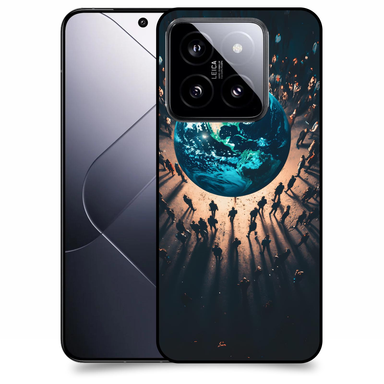 ACOVER Kryt na mobil Xiaomi 14 Pro - People around the Earth