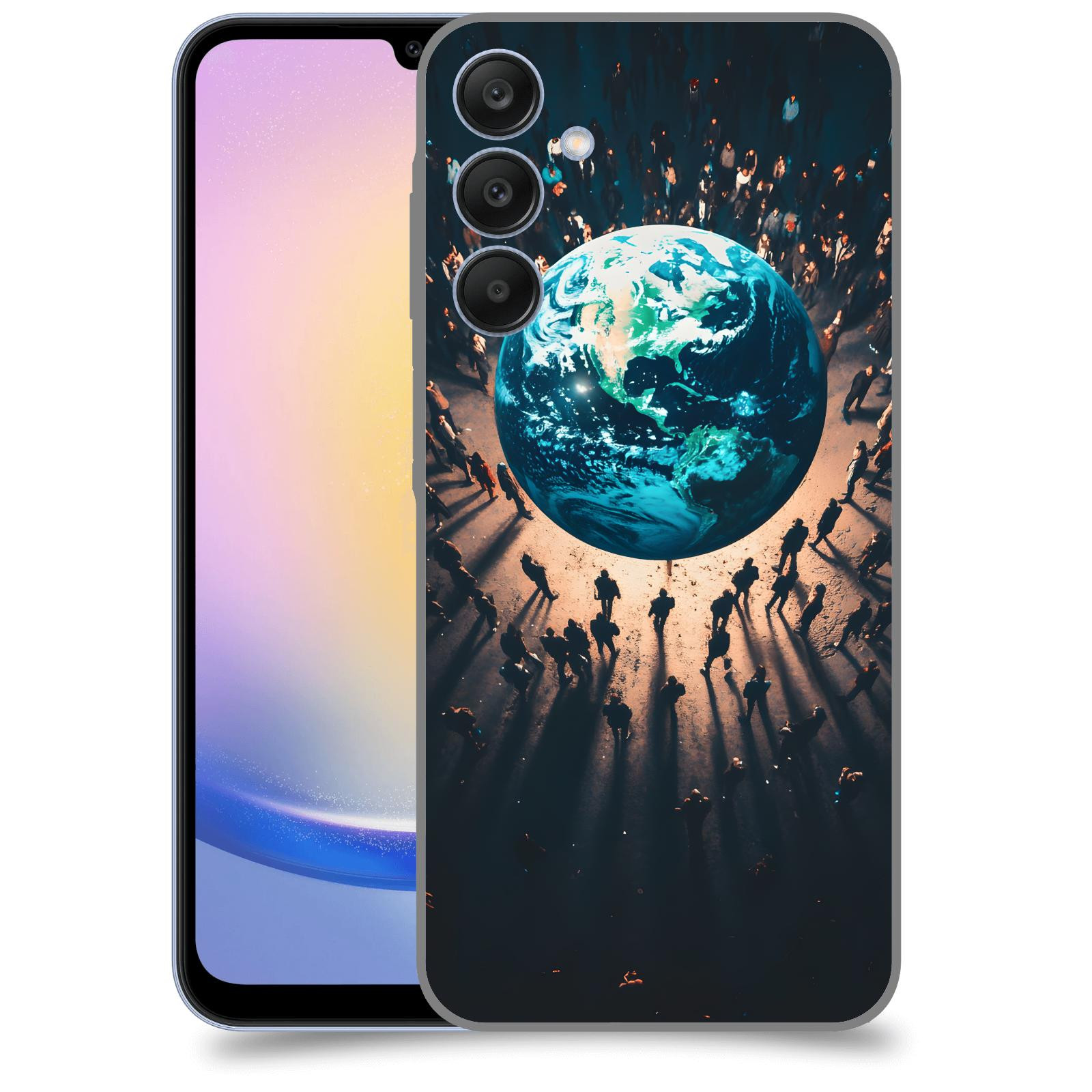 ACOVER Kryt na mobil Samsung Galaxy A25 5G - People around the Earth