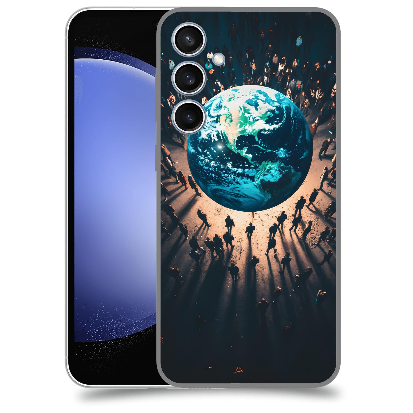 ACOVER Kryt na mobil Samsung Galaxy S23 FE - People around the Earth