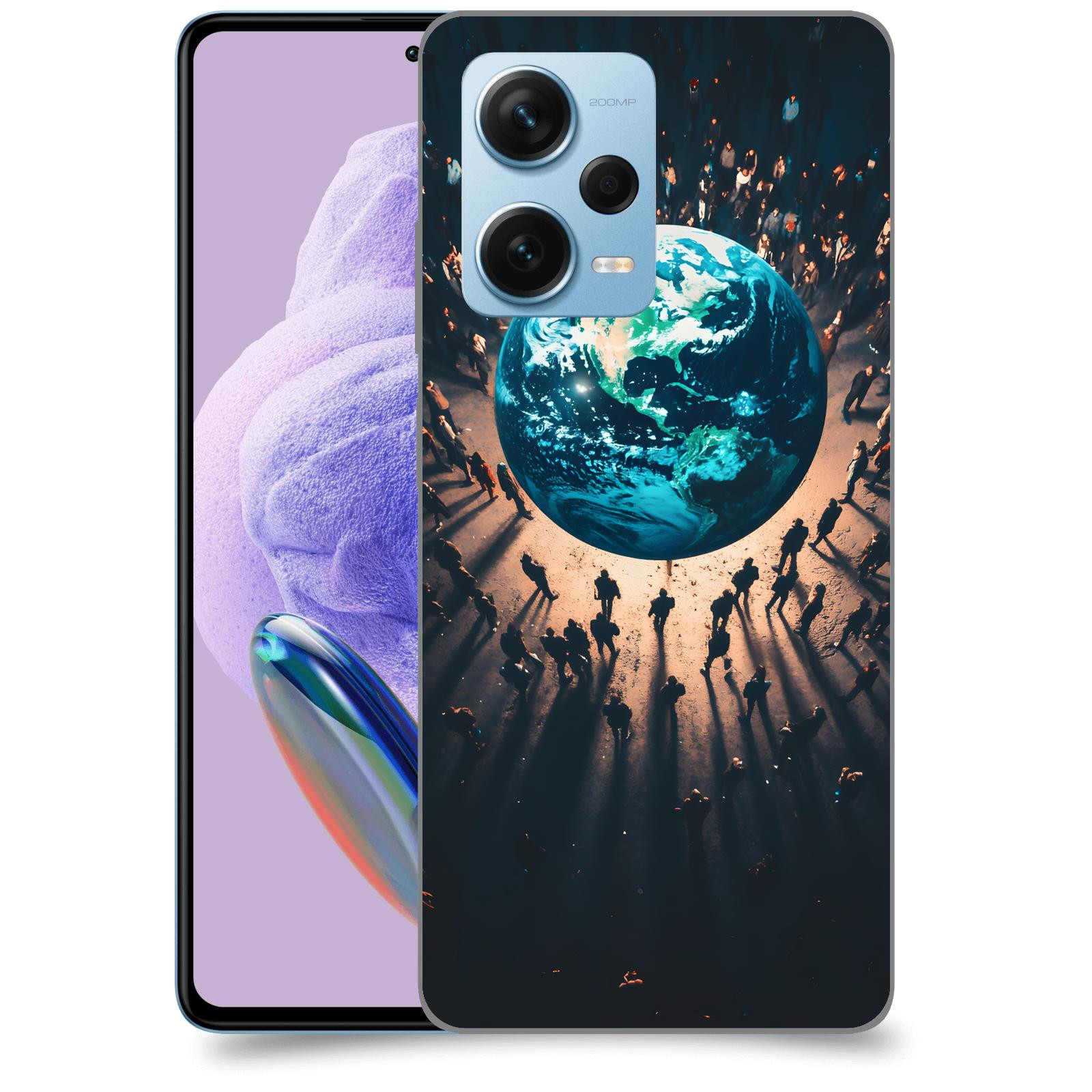 ACOVER Kryt na mobil Xiaomi Redmi Note 12 Pro+ 5G - People around the Earth