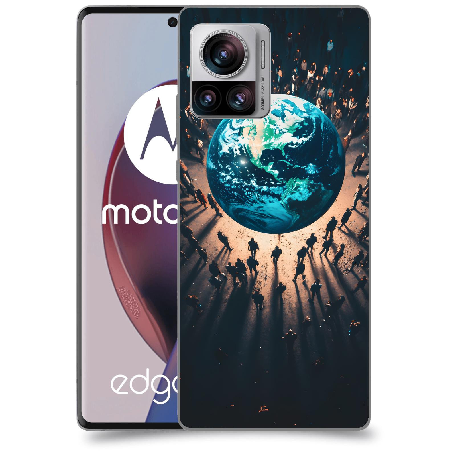 ACOVER Kryt na mobil Motorola Edge 30 Ultra - People around the Earth