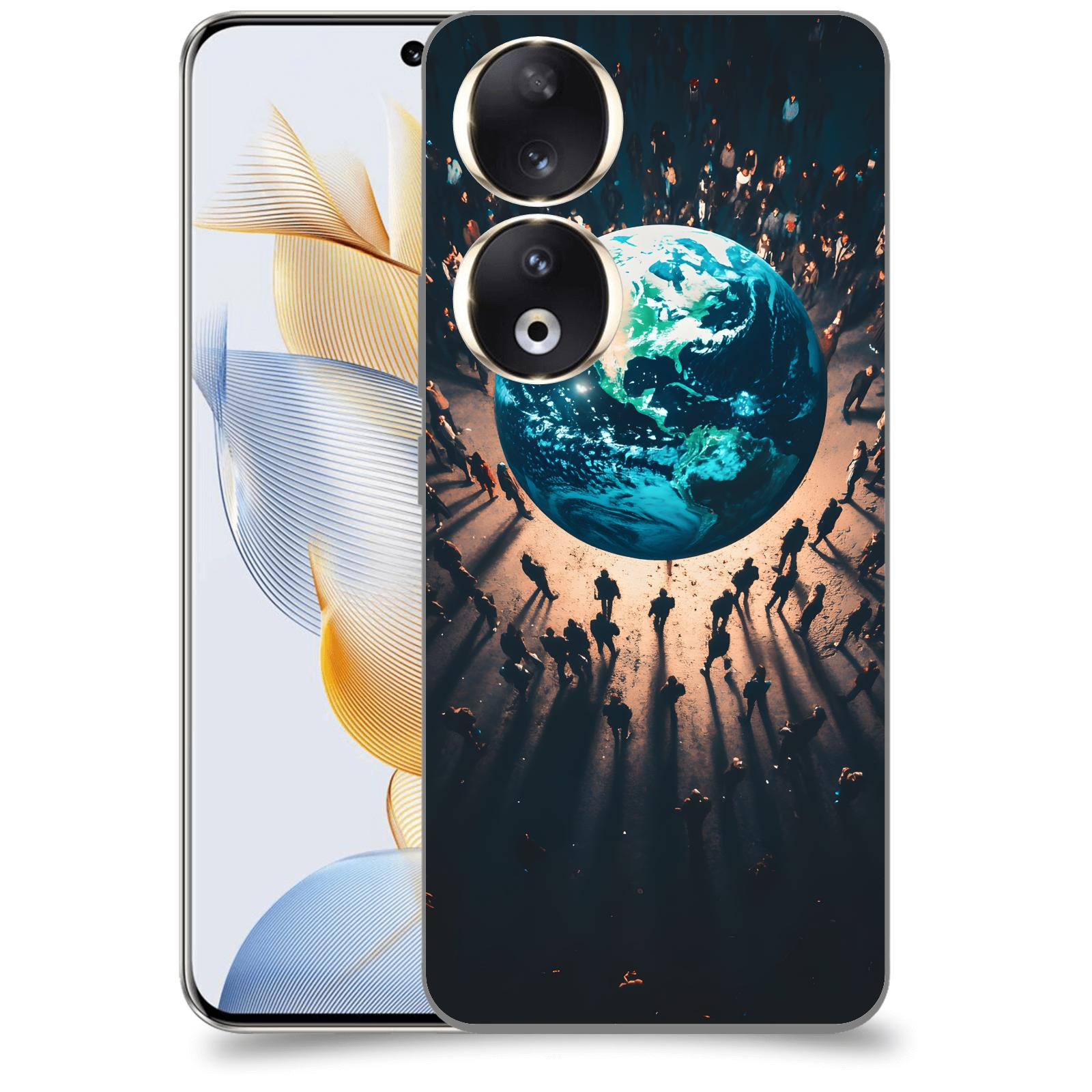 ACOVER Kryt na mobil Honor 90 - People around the Earth