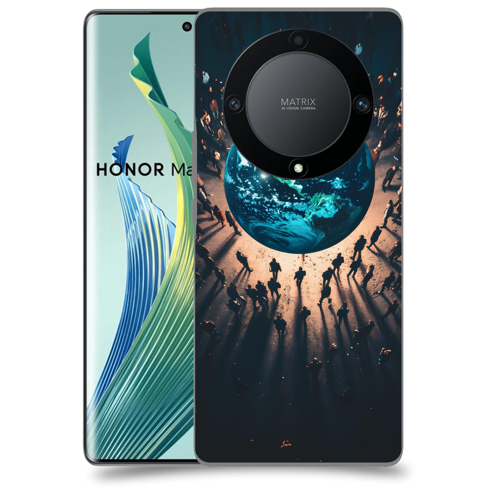 ACOVER Kryt na mobil Honor 90 Lite - People around the Earth