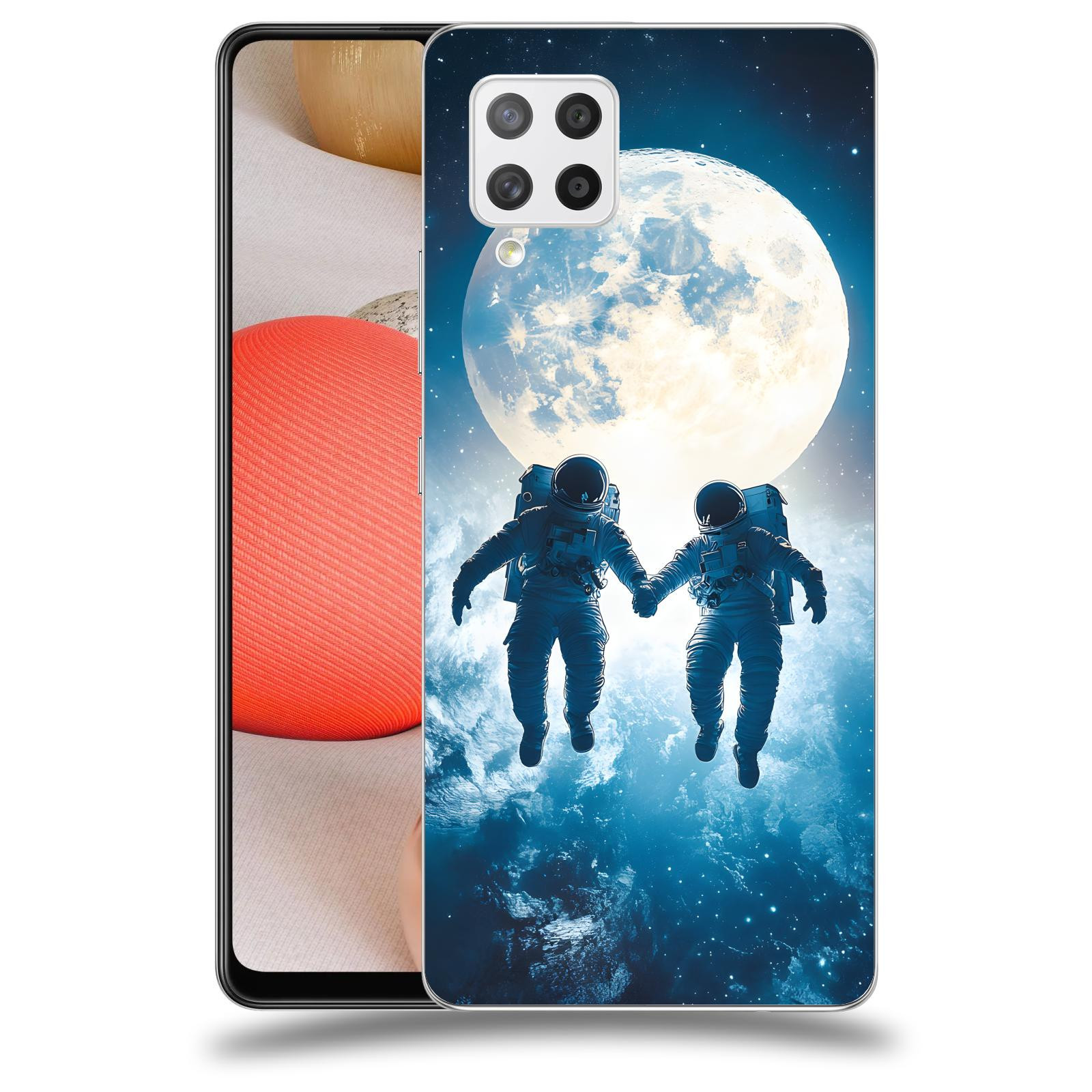 ACOVER Kryt na mobil Samsung Galaxy A42 A426B - Astronauts