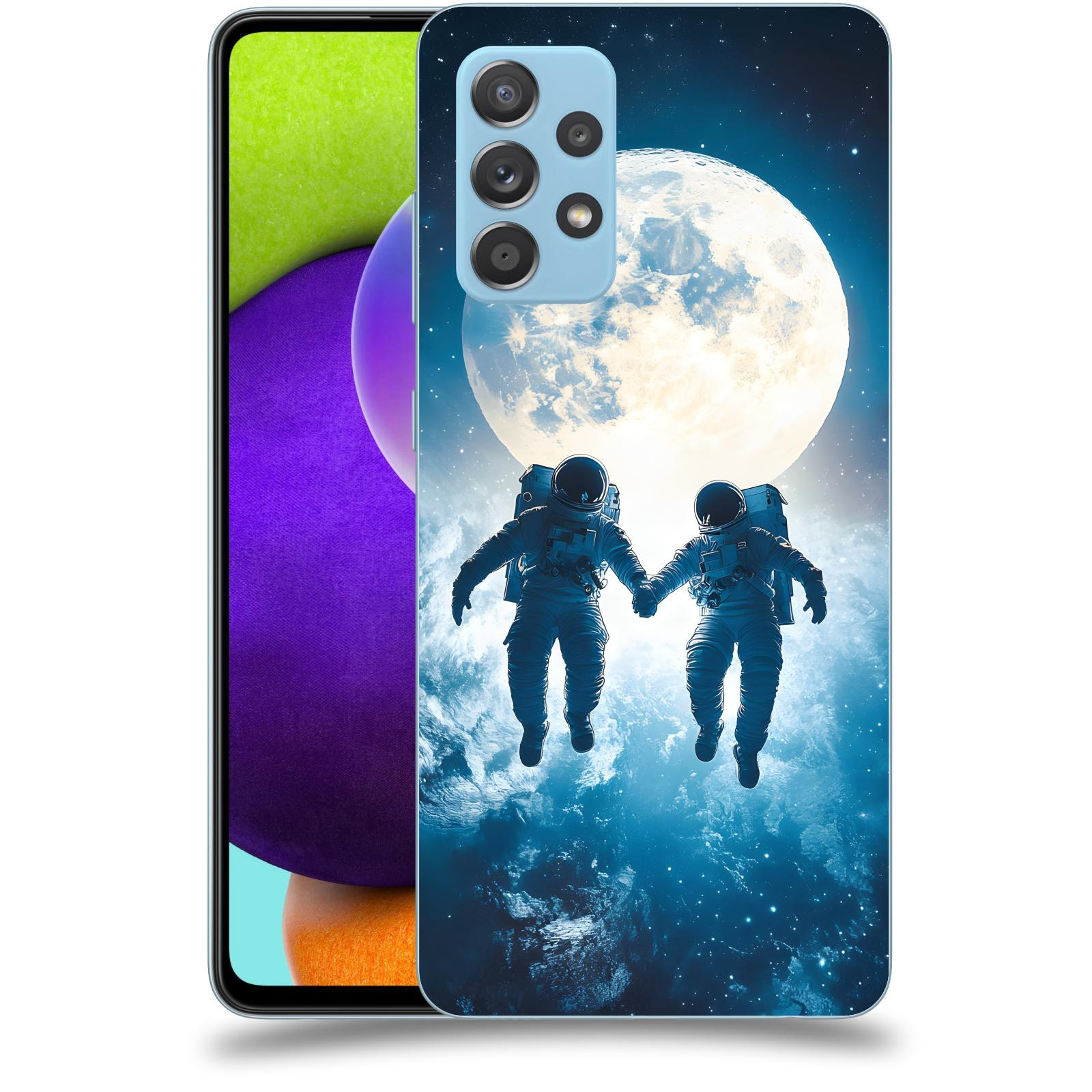 ACOVER Kryt na mobil Samsung Galaxy A52 A525F - Astronauts