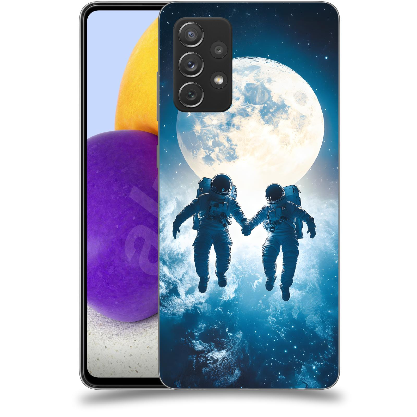 ACOVER Kryt na mobil Samsung Galaxy A72 A725F - Astronauts