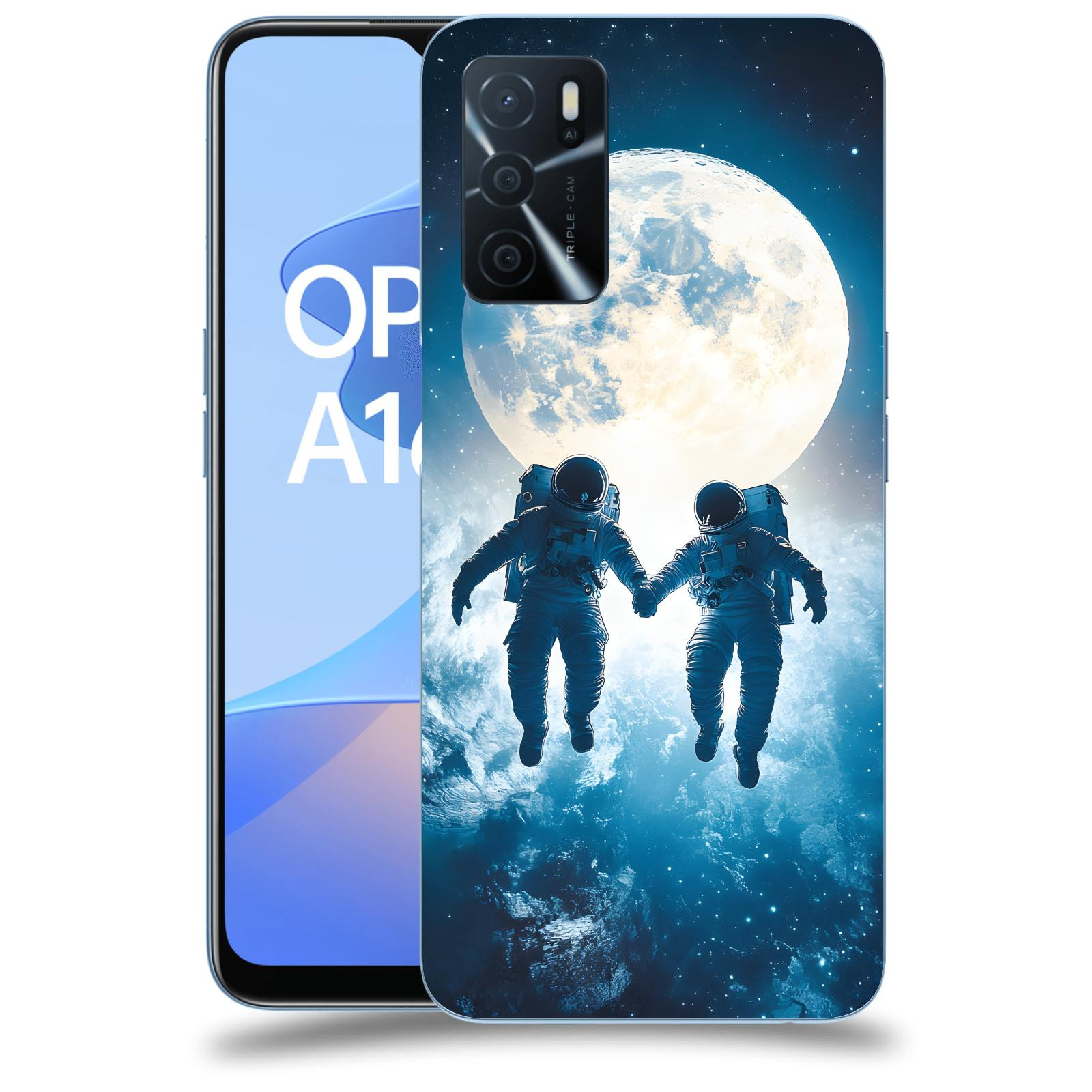 ACOVER Kryt na mobil OPPO A16s - Astronauts