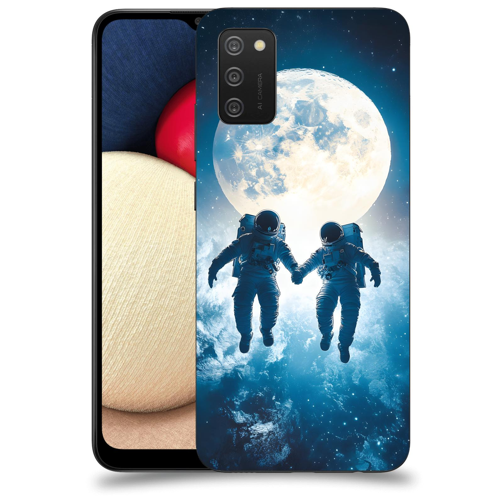 ACOVER Kryt na mobil Samsung Galaxy A02s A025G - Astronauts