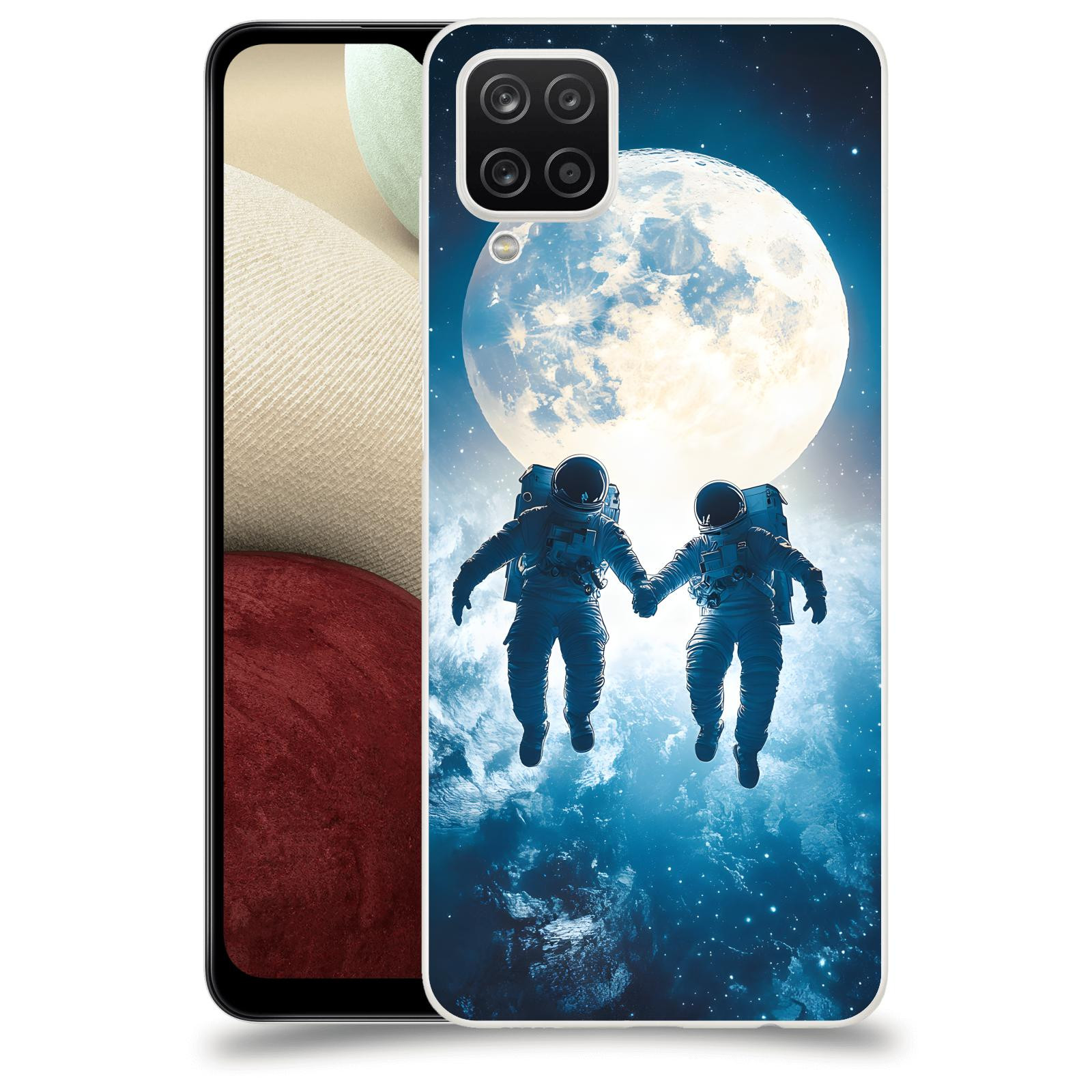 ACOVER Kryt na mobil Samsung Galaxy A12 A125F - Astronauts
