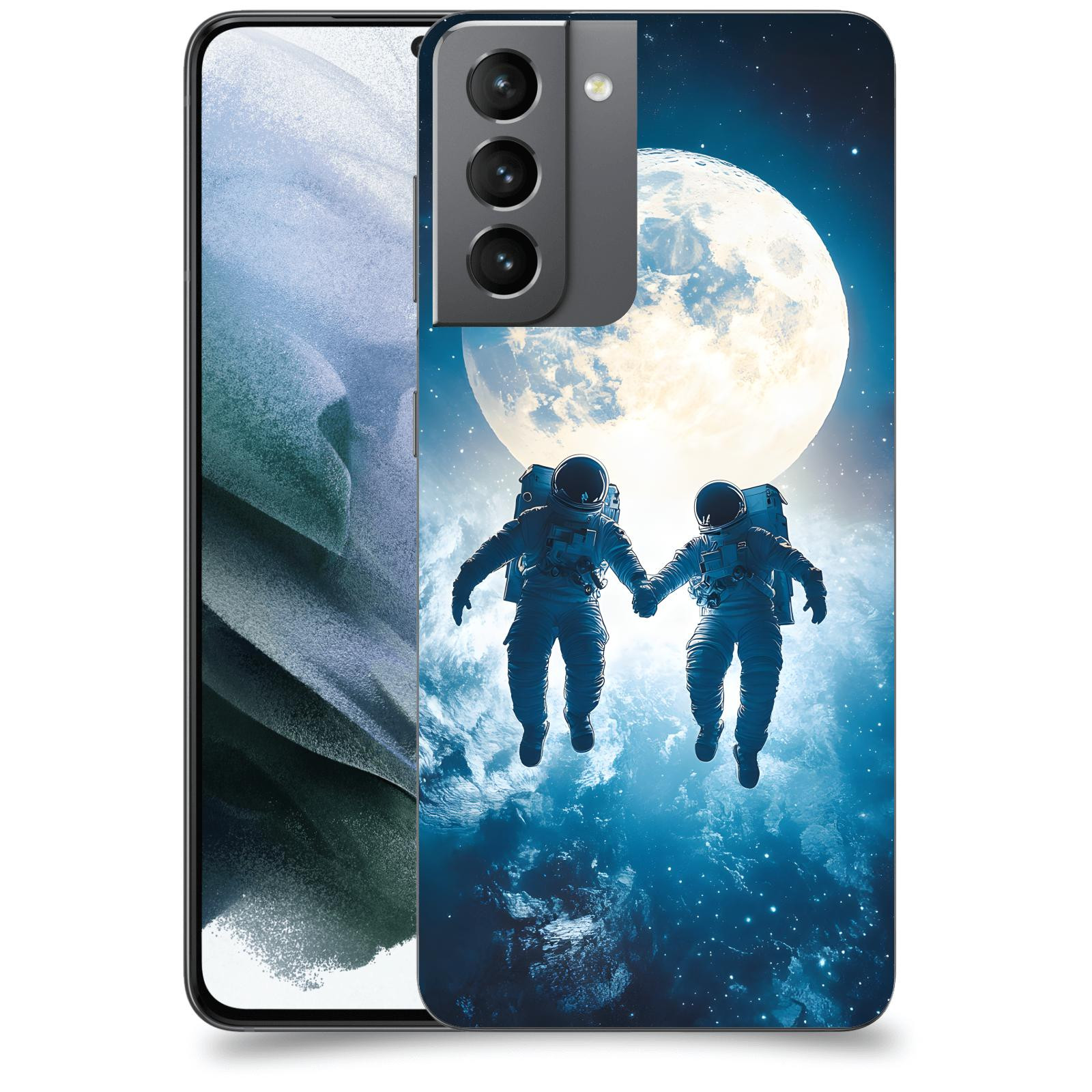 ACOVER Kryt na mobil Samsung Galaxy S21 G991B - Astronauts
