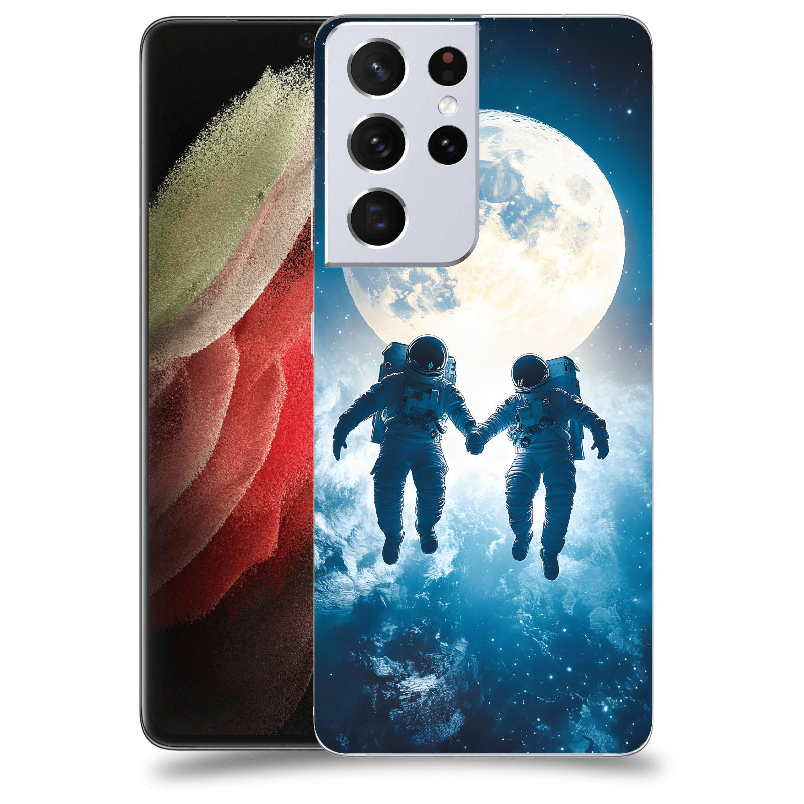 ACOVER Kryt na mobil Samsung Galaxy S21 Ultra 5G G998B - Astronauts