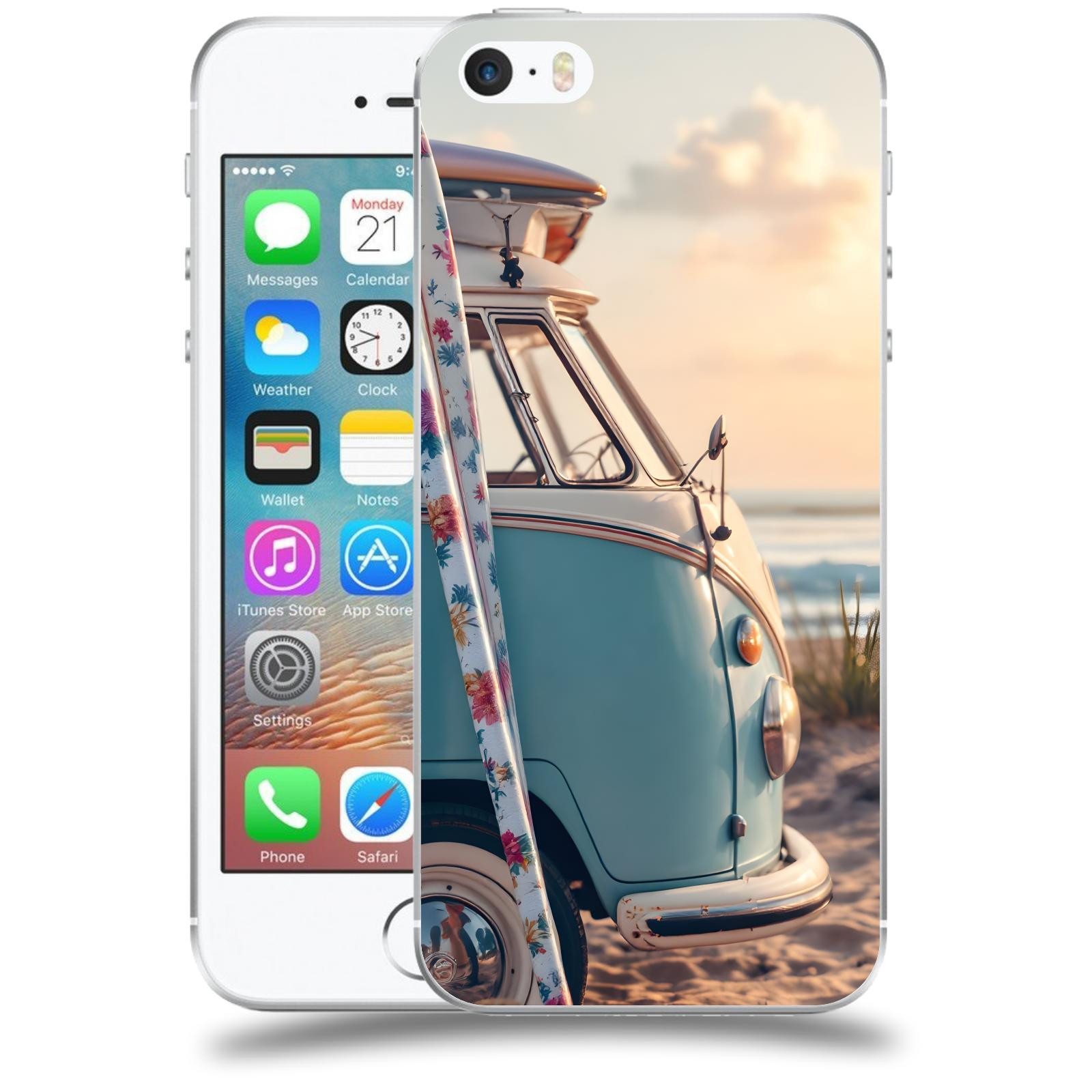 ACOVER Kryt na mobil Apple iPhone 5/5S/SE - Retro Bus 2