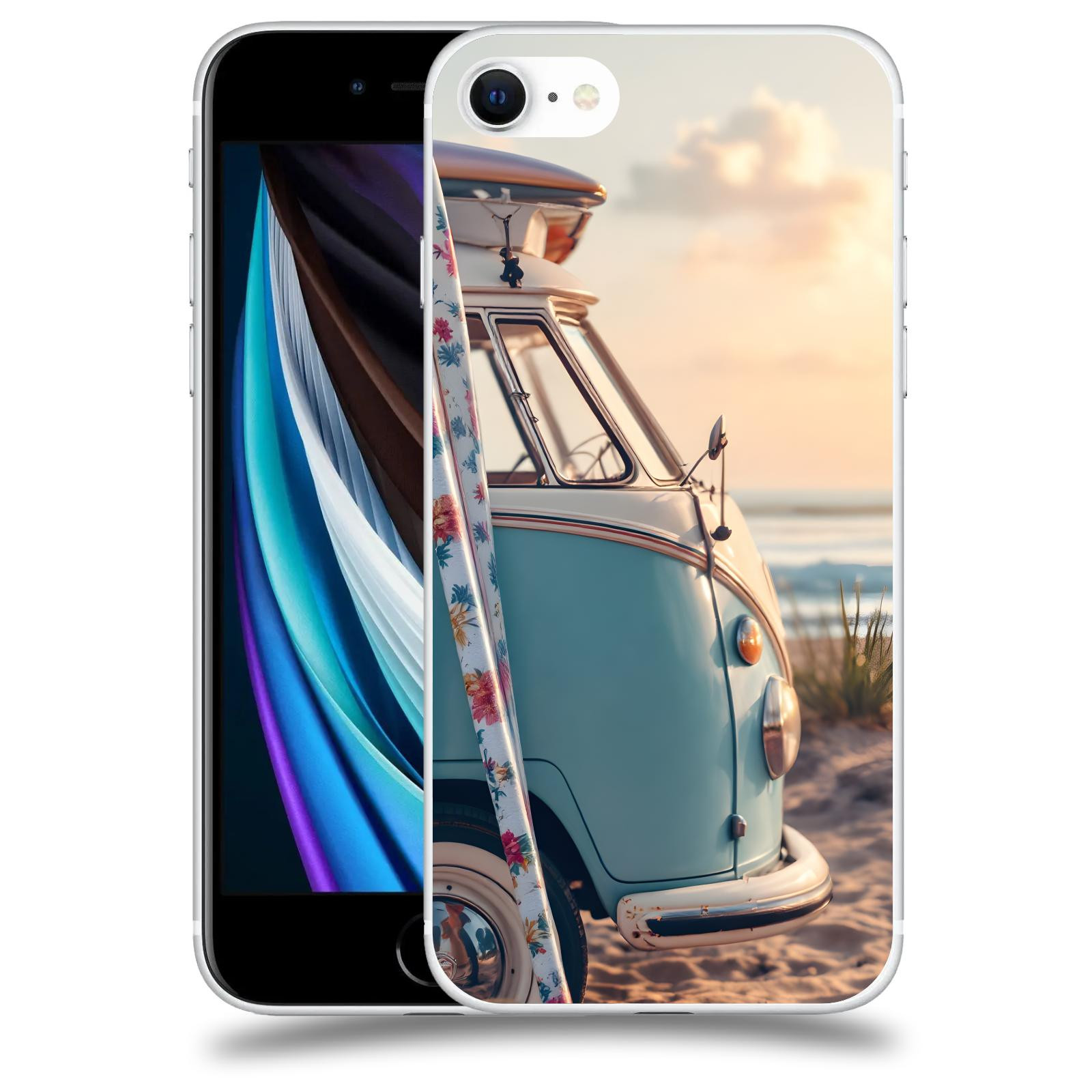 ACOVER Kryt na mobil Apple iPhone SE 2020 - Retro Bus 2