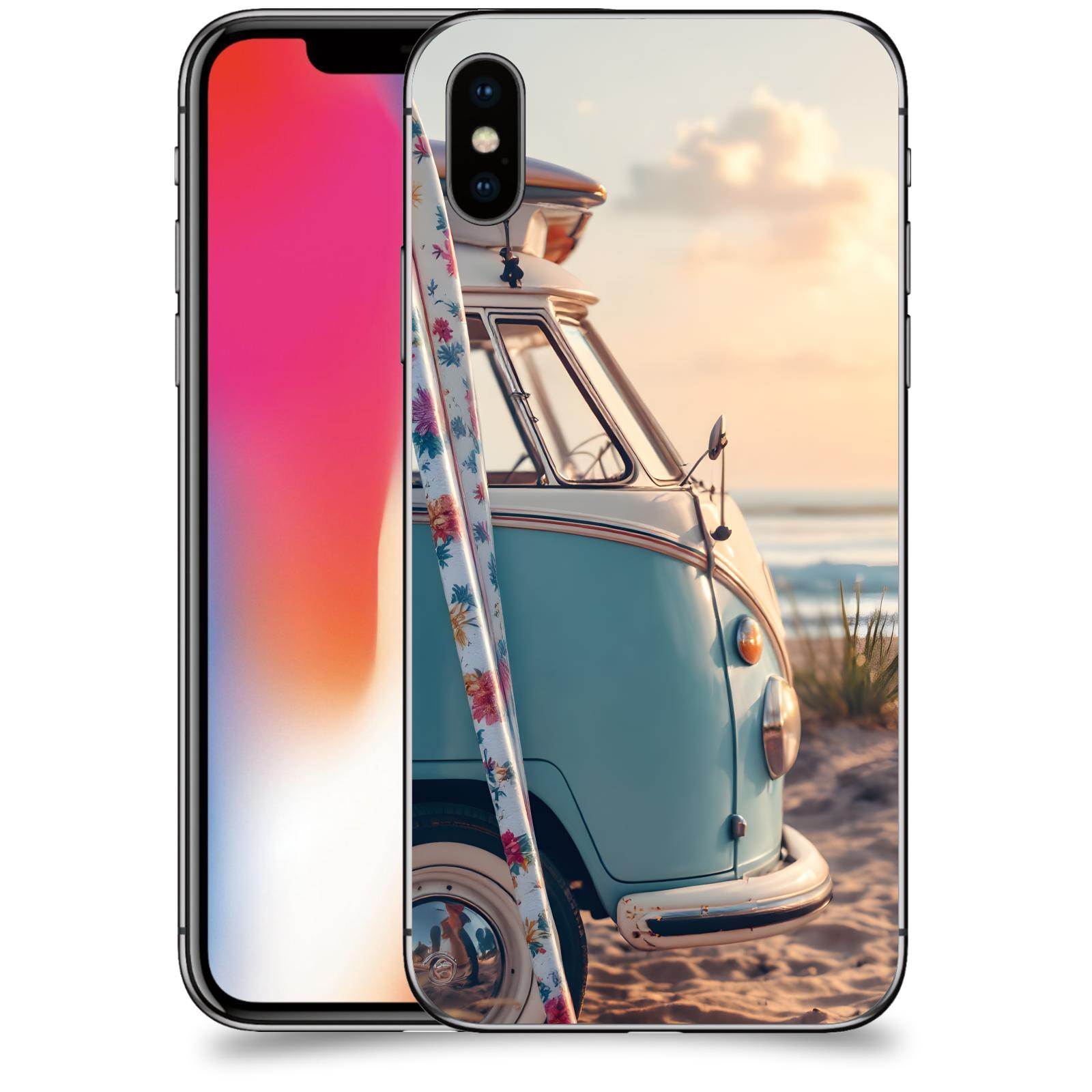 ACOVER Kryt na mobil Apple iPhone X/XS - Retro Bus 2