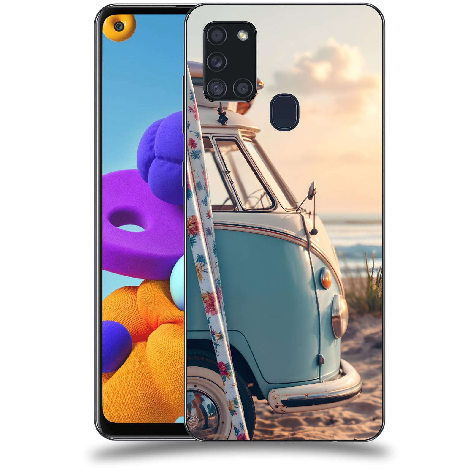 ACOVER Kryt na mobil Samsung Galaxy A21s - Retro Bus 2