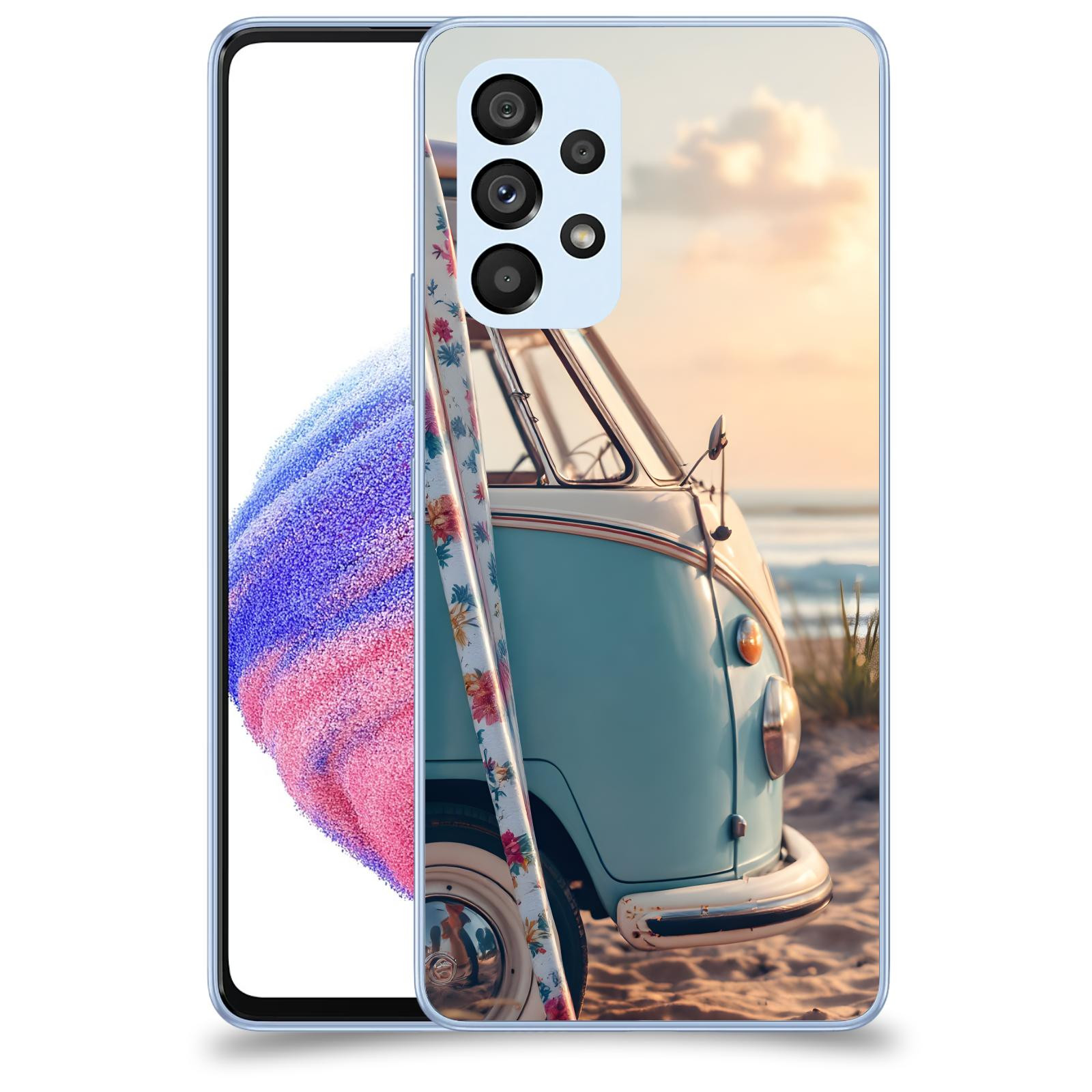 ACOVER Kryt na mobil Samsung Galaxy A32 5G A326B - Retro Bus 2