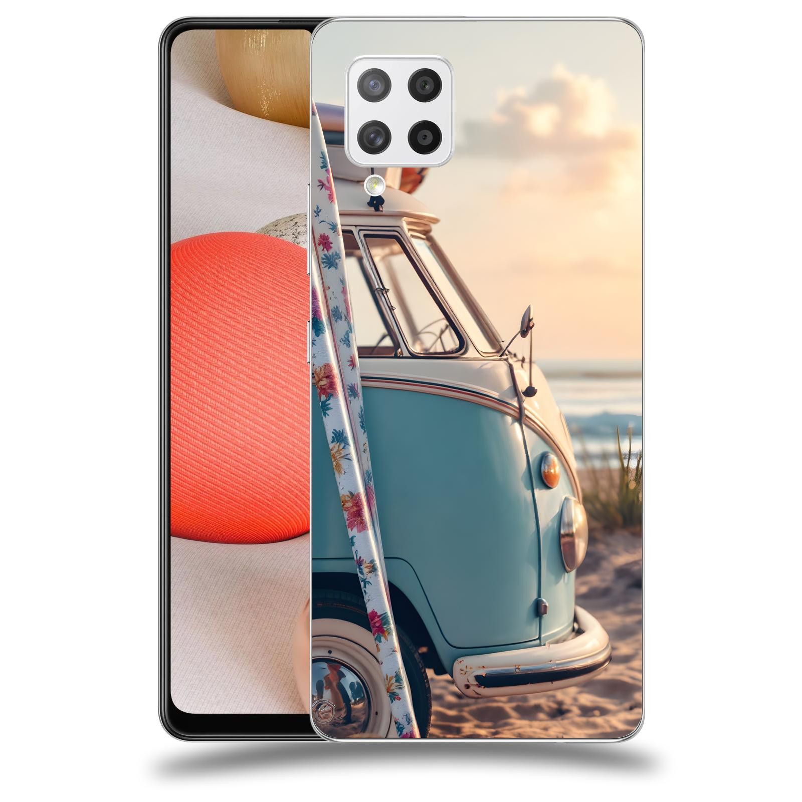 ACOVER Kryt na mobil Samsung Galaxy A42 A426B - Retro Bus 2