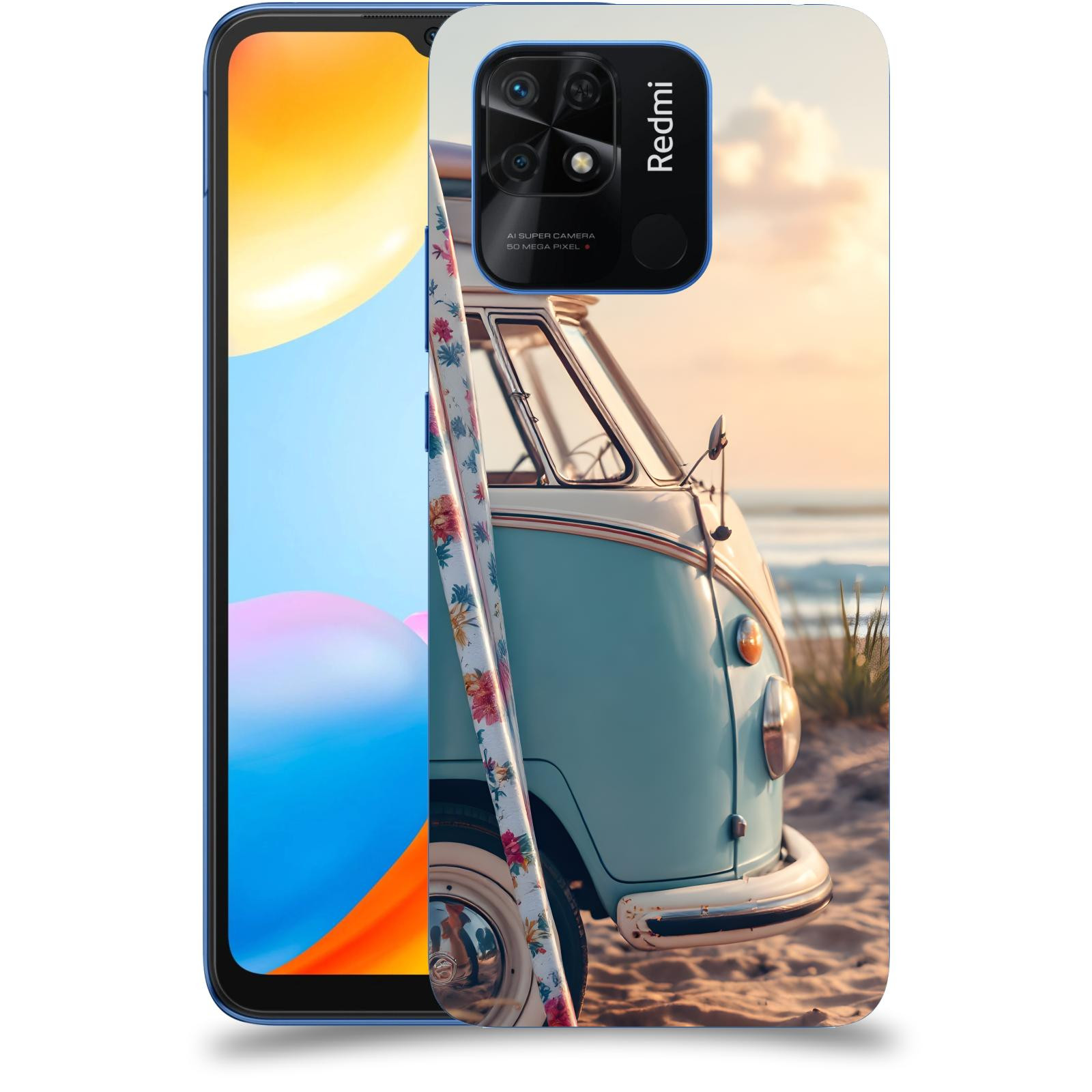 ACOVER Kryt na mobil Xiaomi Redmi 10C - Retro Bus 2